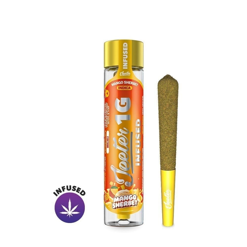 Mango Sherbet - Infused Joint - Jeeter - 1g (Single) - $16.99 - Infused Pre-Rolls