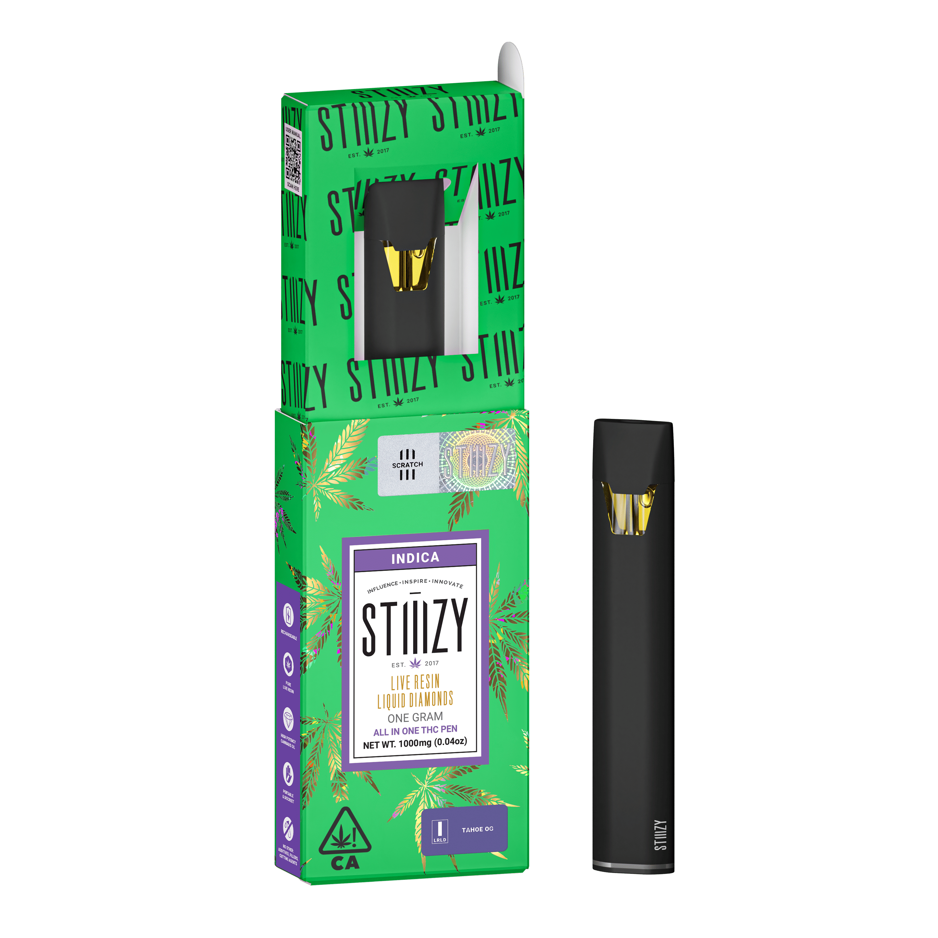 STIIIZY - AIO Tahoe OG Liquid Diamond Disposable 1g - Stiiizy - STIIIZY - AIO Tahoe OG Liquid Diamond Disposable 1g - $40 - Disposable