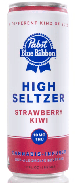 Pabst Blue Ribbon — Strawberry Kiwi High Seltzer