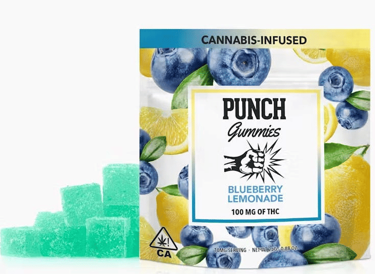 Blueberry Lemonade Gummies 100mg - Punch Edibles -  - $8 - Edible
