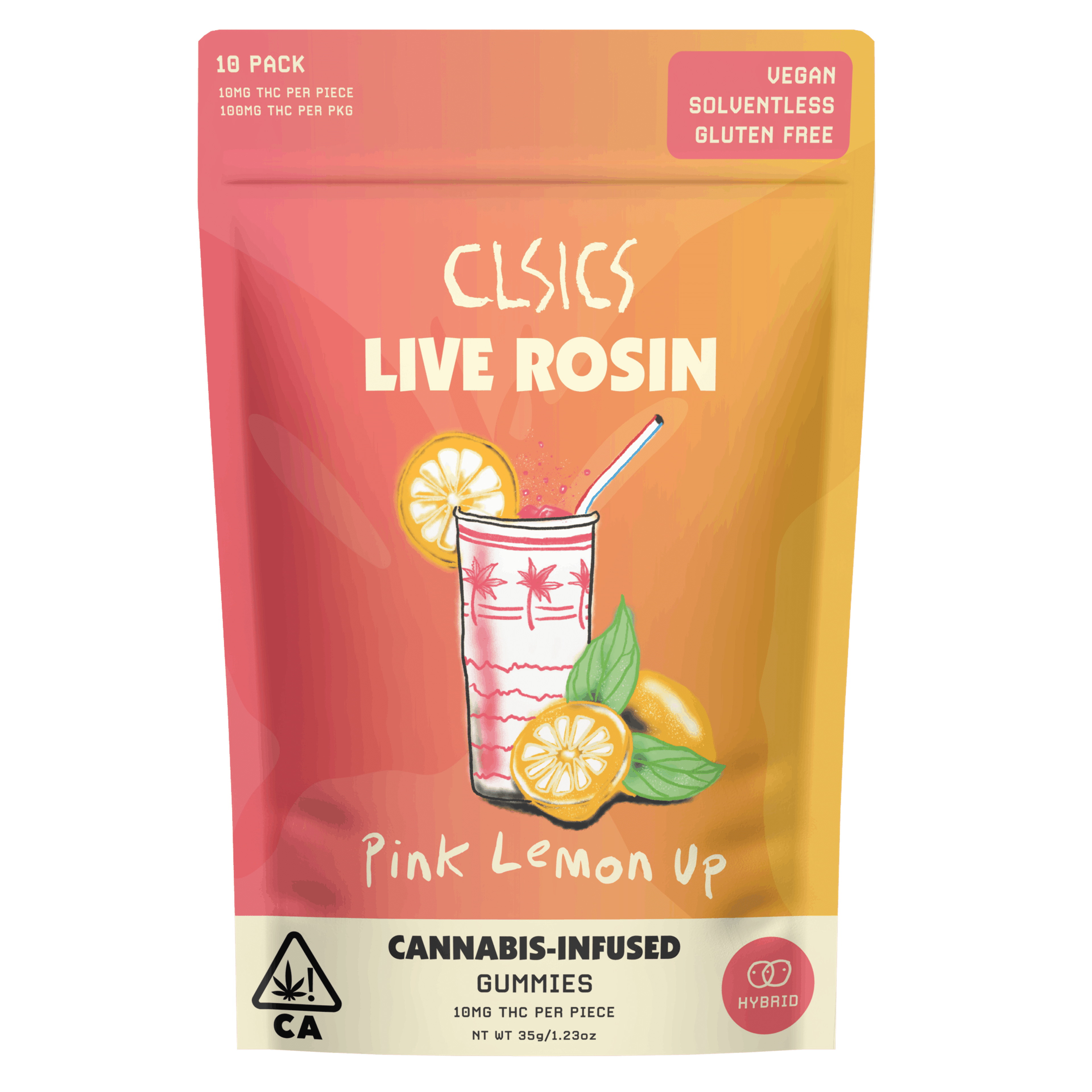 Pink Lemon Up - Live Rosin - Gummies - CLSICS - 10 Gummies - $19.99 - Edibles