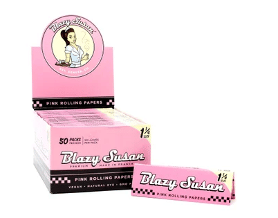 Blazy Susan Pink Rolling Papers 1-1/4 size - Blazy Susan -  - $2.99 - Accessories
