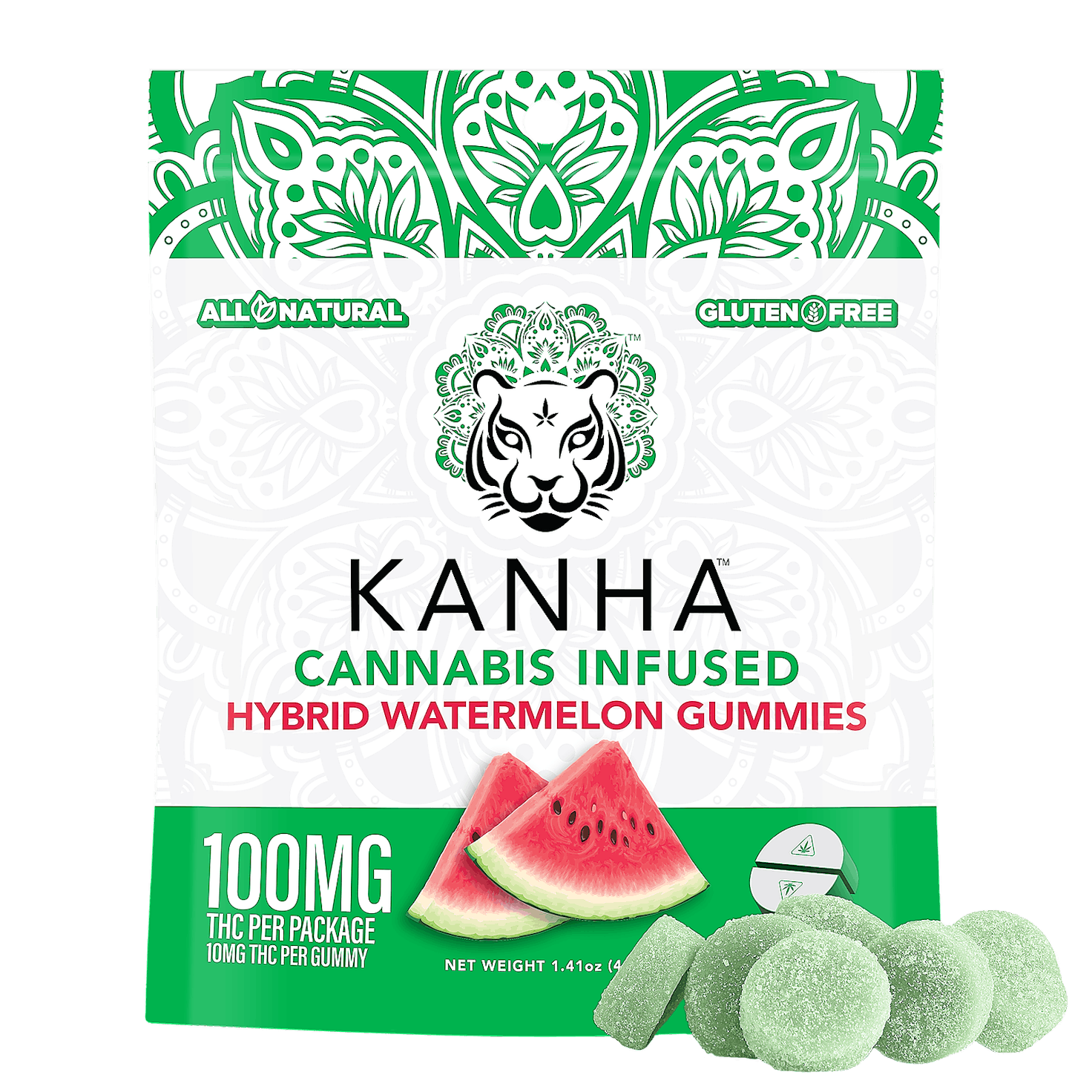 Watermelon Gummies - Kanha - 10 Gummies - $18.99 - Edibles