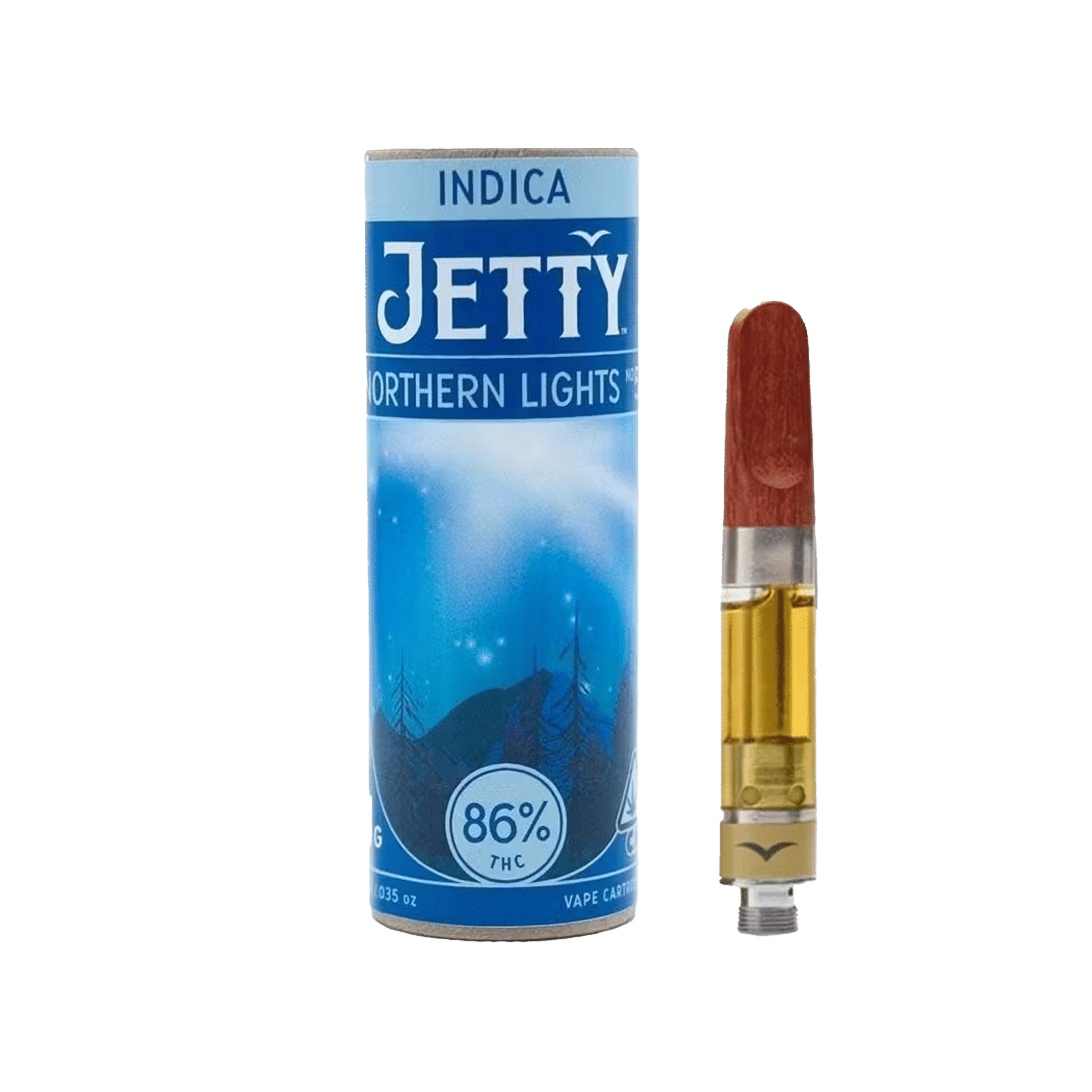 Northern Lights #5 - High THC - Cart - Jetty Extracts - One Gram - $39.99 - Vape Cartridges (Universal 510 Battery Required)