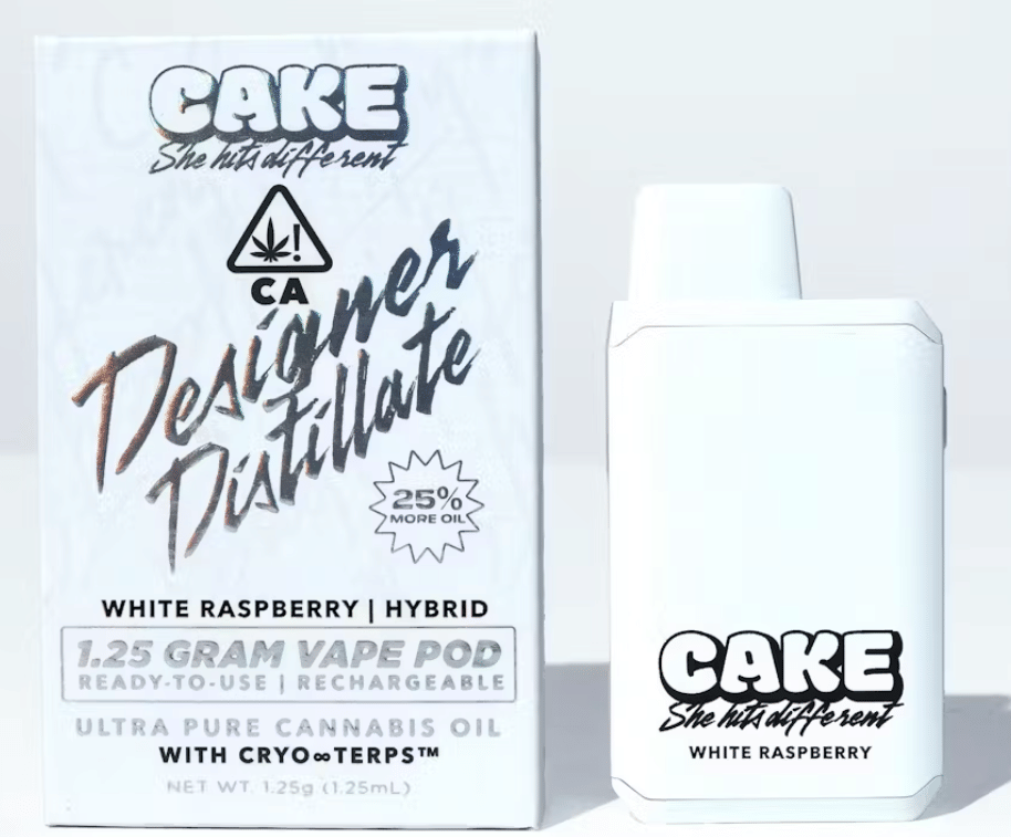 CAKE she hits different: White Raspberry Designer