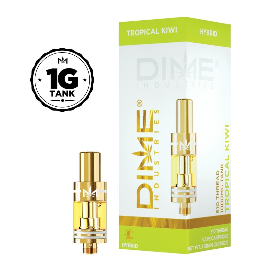 Dime Industries | 1000mg - Tropical Kiwi - Cartridge - Hybrid - Dime Industries -  - $22 - Vape Carts