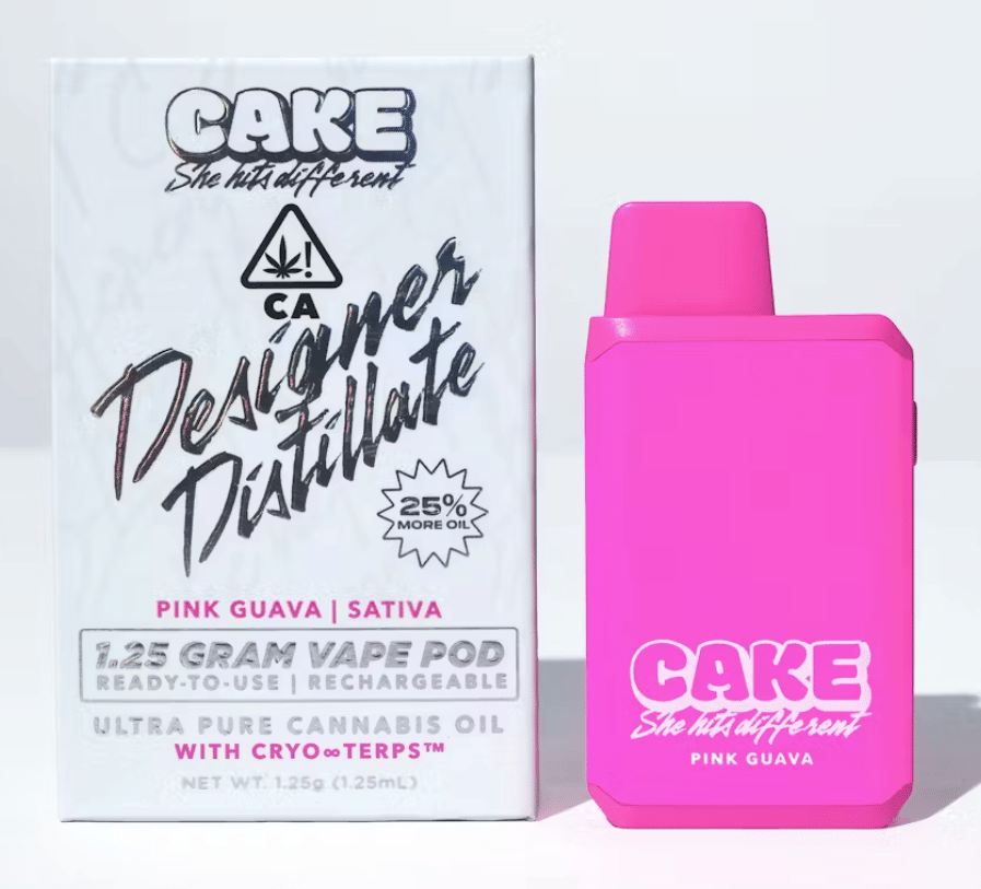 Pink Guava 1.25G Designer Distillate AIO - CAKE She Hits Different -  - $18.18 - Cartridges