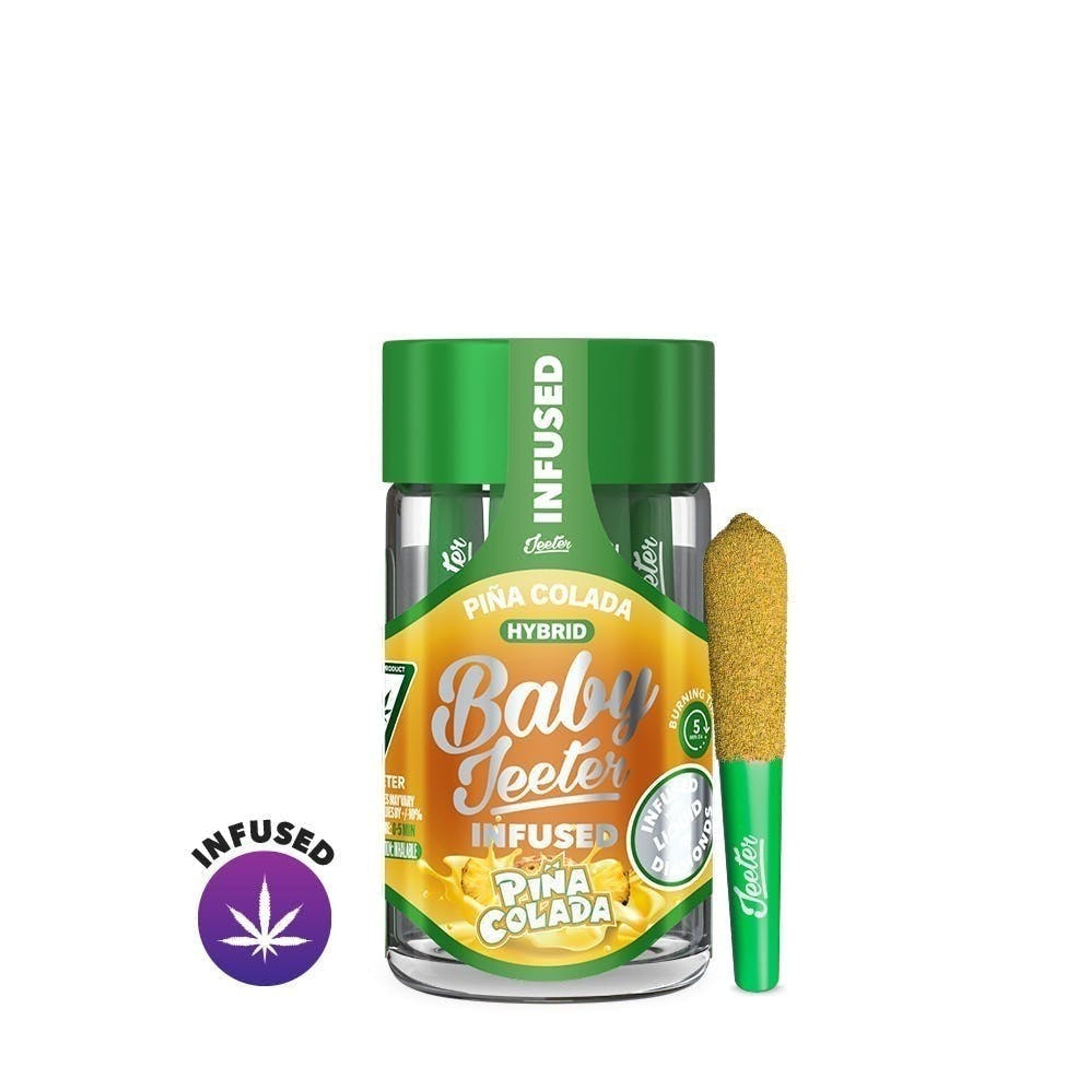 Pina Colada - Baby Jeeter - Infused Pre-Rolls - Jeeter - 2.5g (5-Pack) - $39.99 - Infused Pre-Rolls