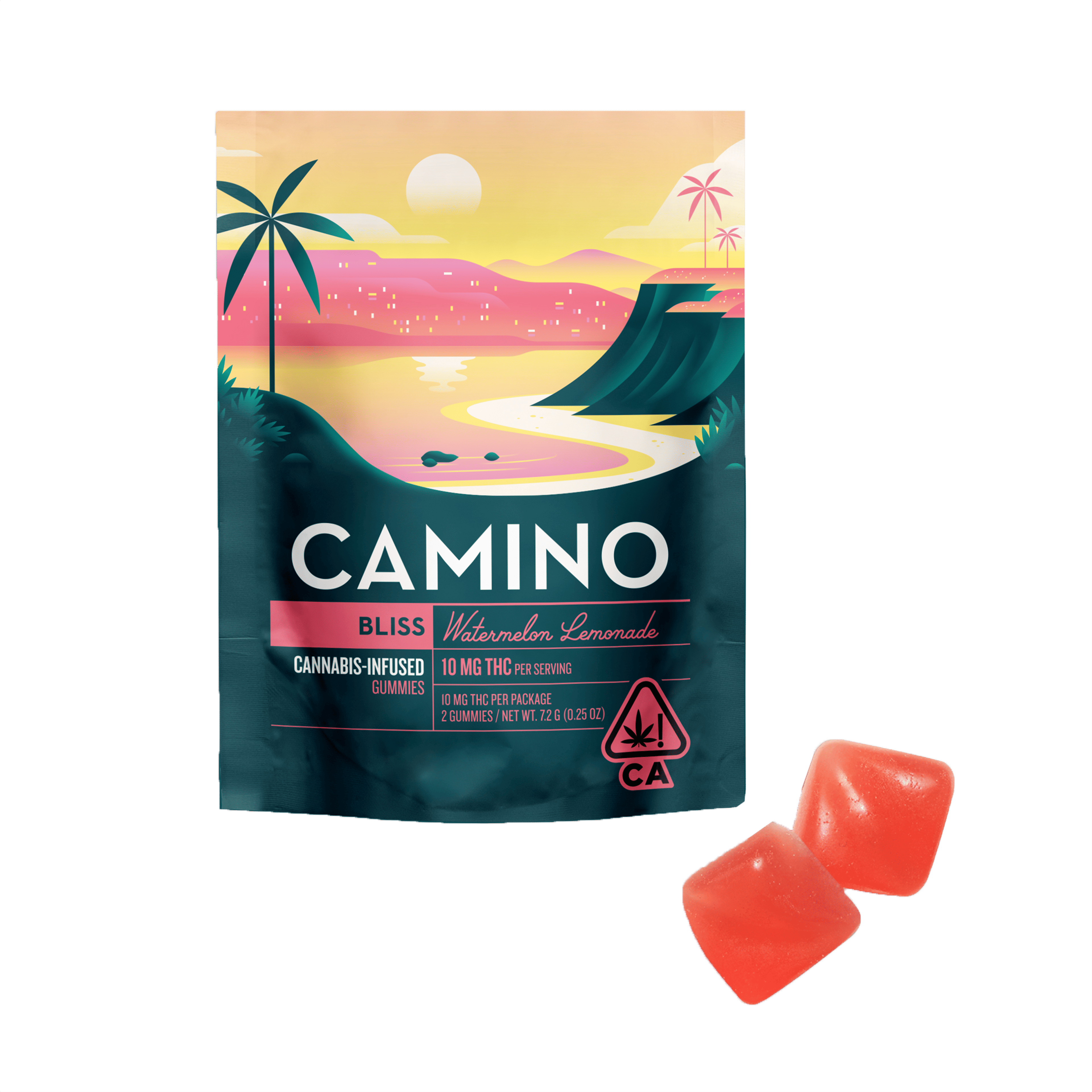 Camino Watermelon Spritz Mini Pack - Kiva Confections - 2 Gummies - $4.99 - Edibles