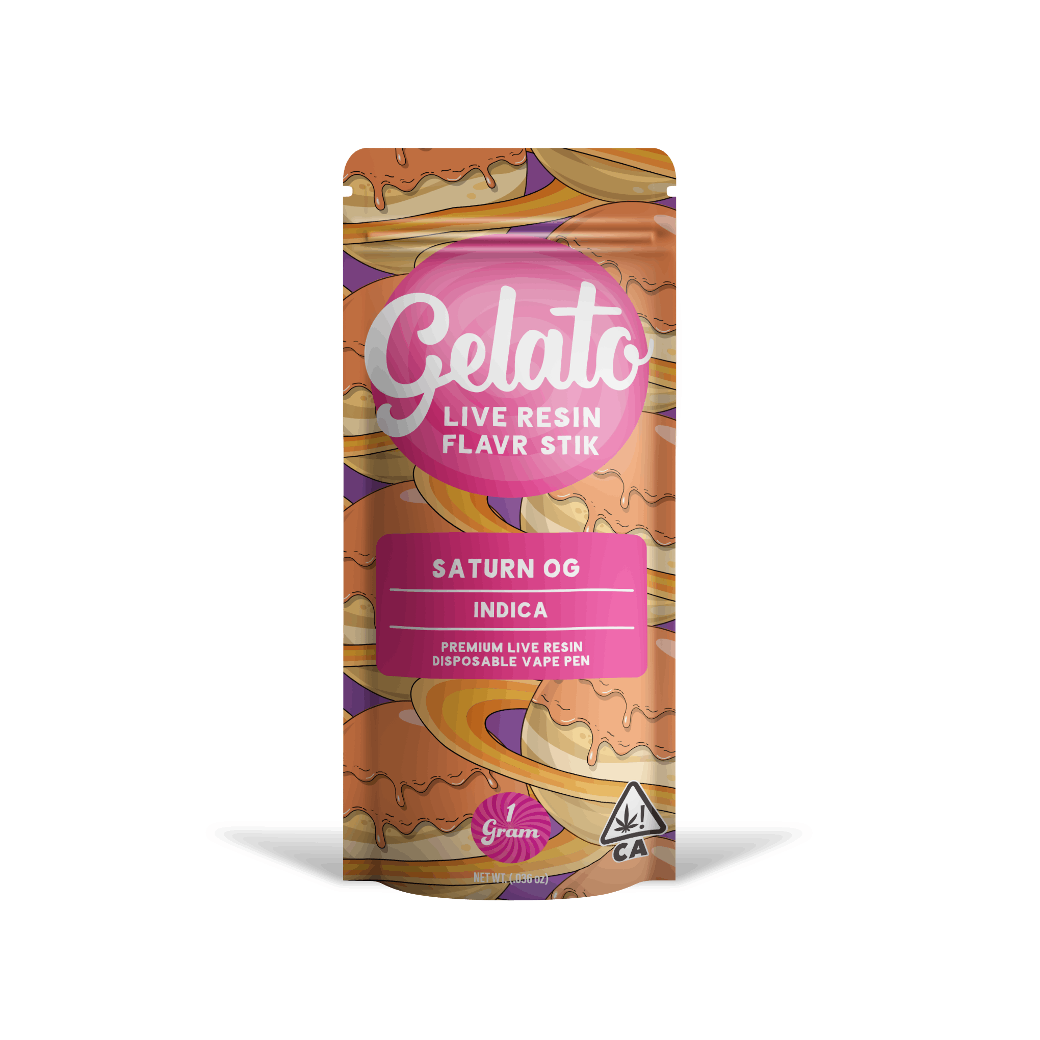Saturn OG (I) Live Resin AIO - 1g *B2G1 EVERYDAY* - Gelato Canna Co. - Saturn OG (I) - $22.51 - Cartridges
