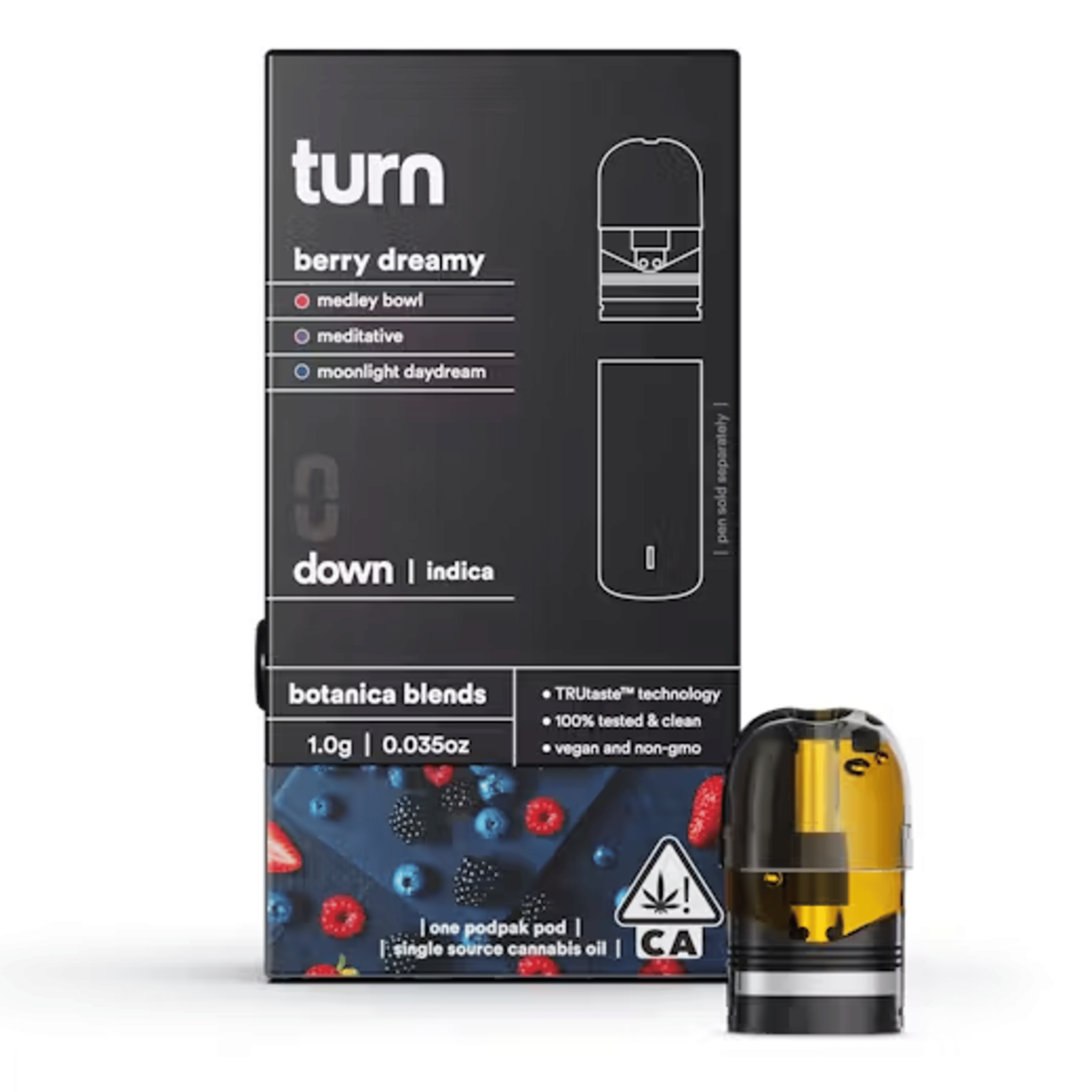 Berry Dreamy 'Turn Down' Pod 1g - Turn - - $28 - Vapes