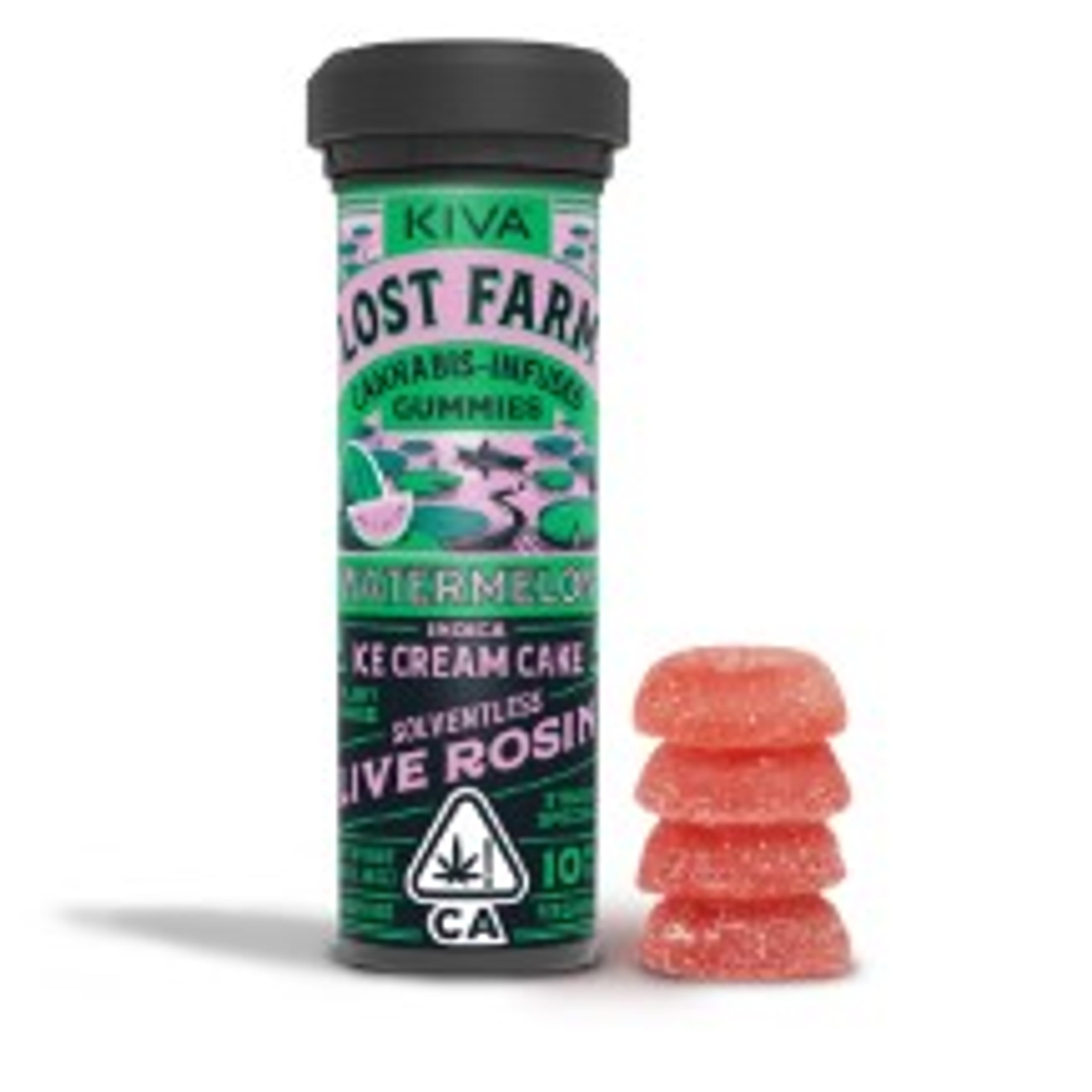 $28.45 - Watermelon Ice Cream Rosin Lost Farm Gummies 100mg - Kiva - - $20.49 - Edibles