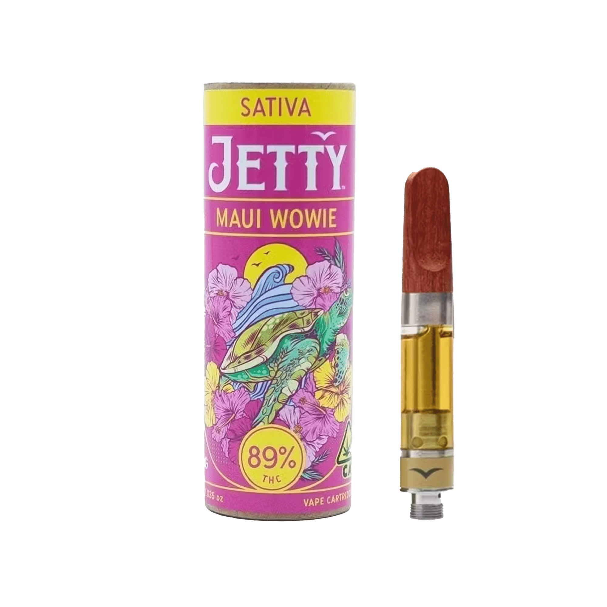 Maui Wowie - High THC - Cart - Jetty Extracts - One Gram - $39.99 - Vape Cartridges (Universal 510 Battery Required)