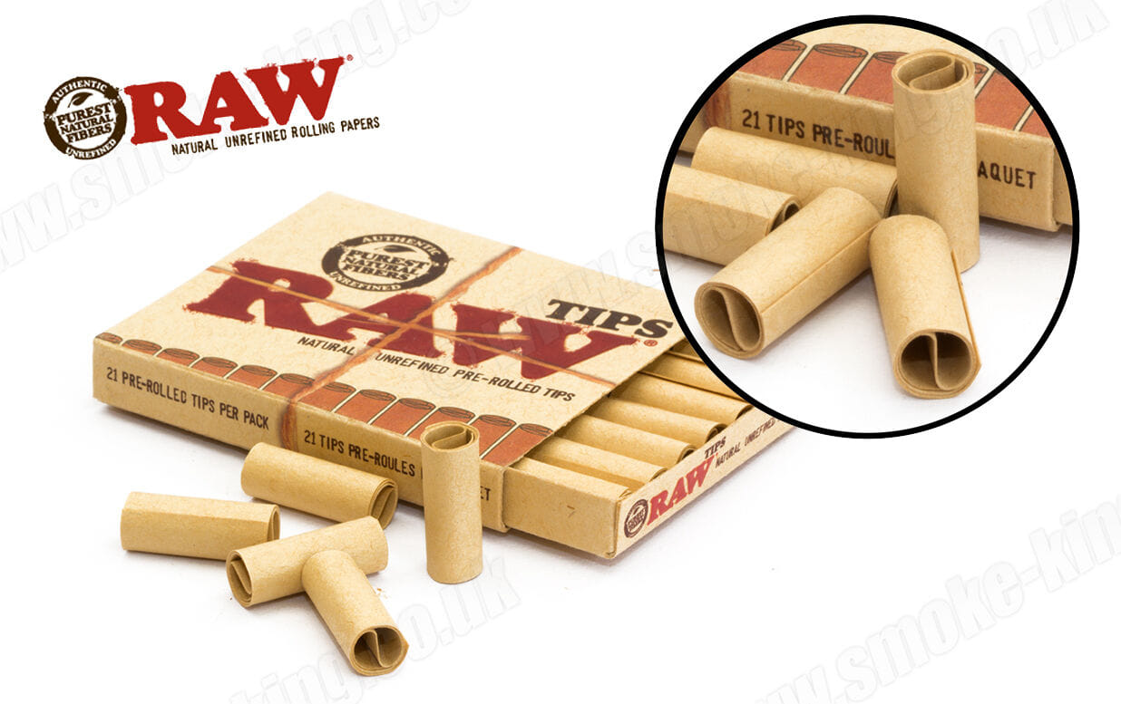 RAW Natural Pre-rolled Tips Pack 21ct - Biohazard -  - $3 - Paraphernalia