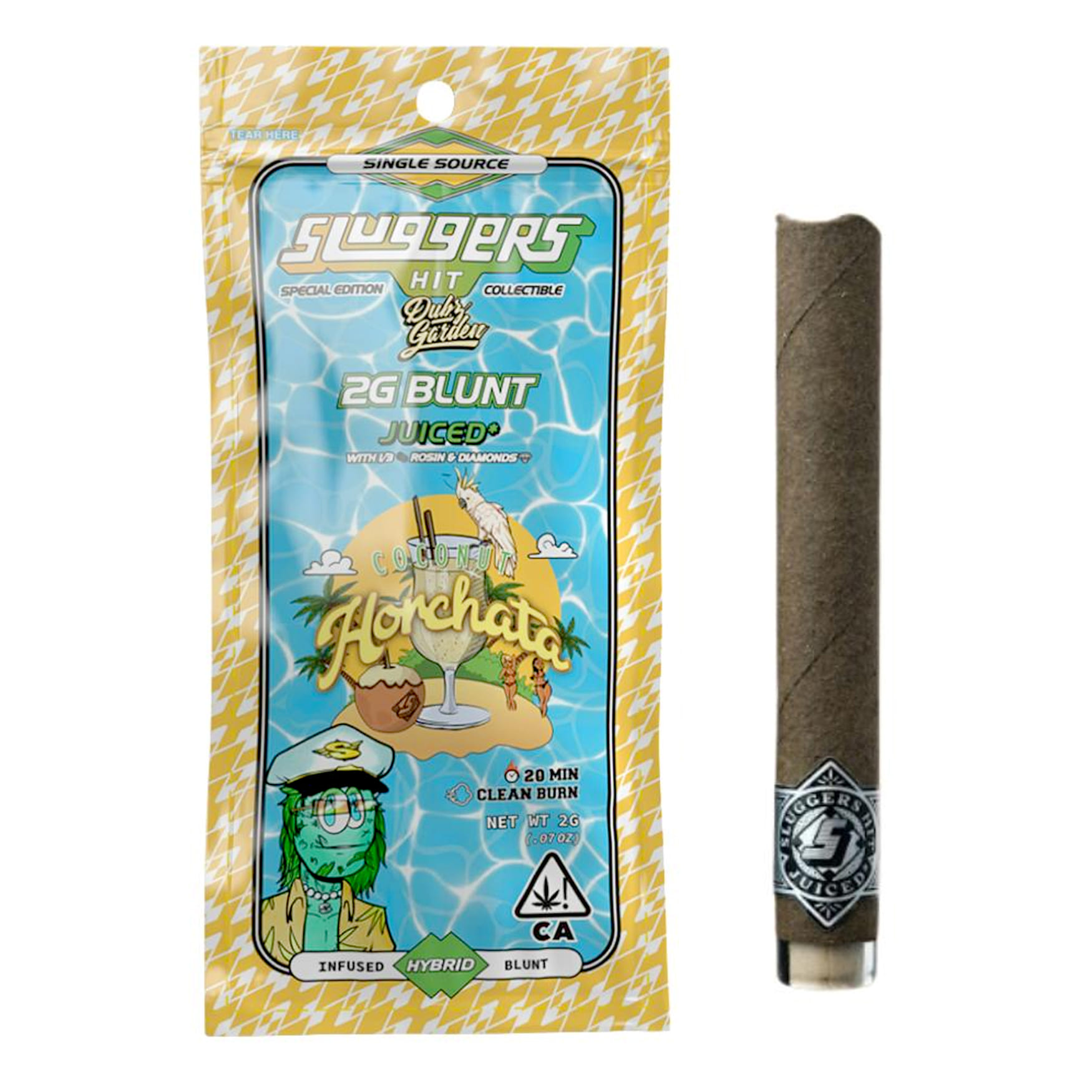 Coconut Horchata (H) 2g Infused Blunt - Sluggers - Coconut Horchata - $22 - Prerolls