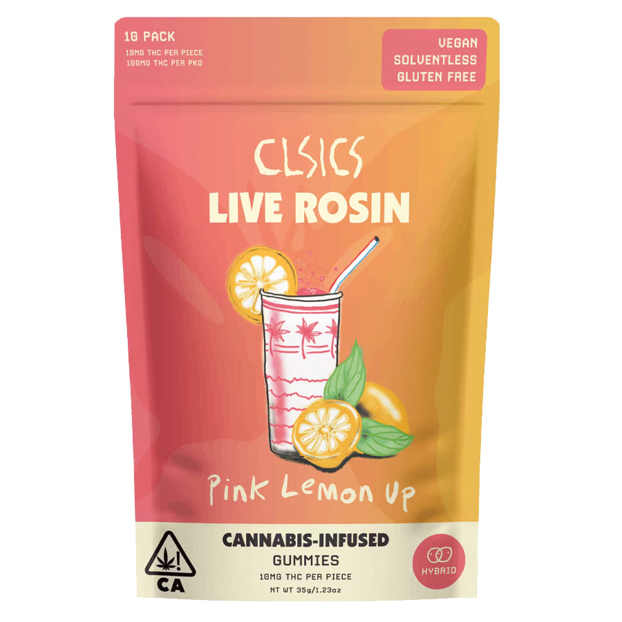 Pink Lemon Up (H) Rosin Gummies - CLSICS - Pink Lemon Up (H) Rosin Gummies - $15 - Edibles