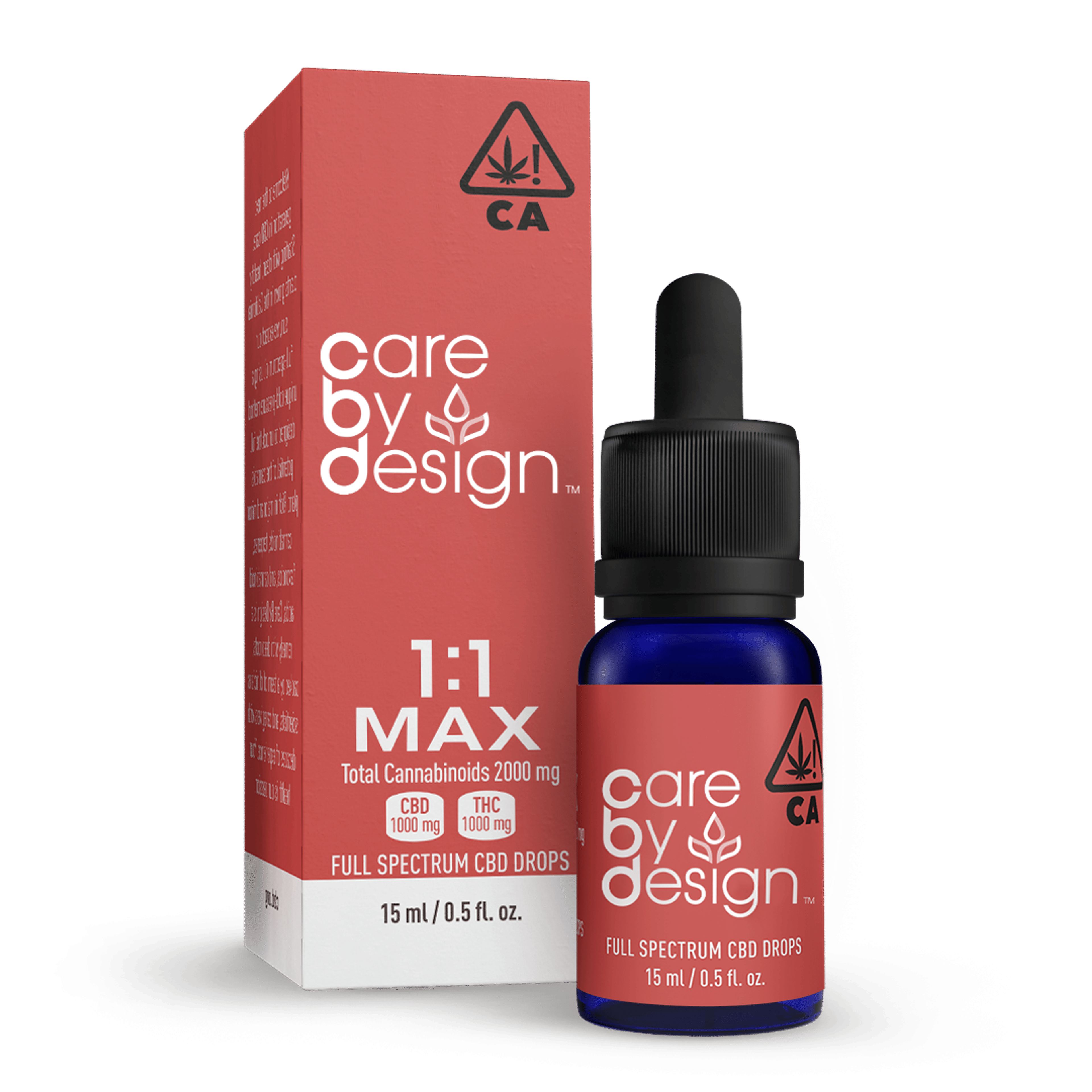 1:1 Max CBD Drops 15ml - Care By Design - 15mL High CBD Tincture - $61 - Tinctures/Capsules