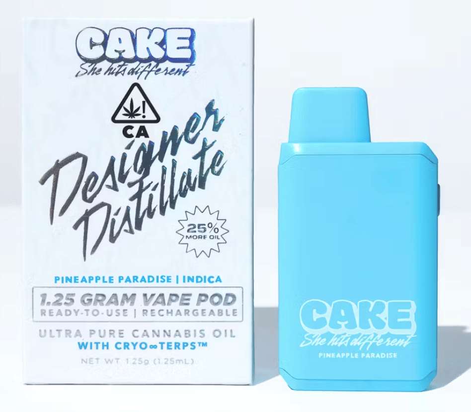 Pineapple Paradise 1.25G Designer Distillate AIO - CAKE She Hits Different -  - $18.18 - Cartridges