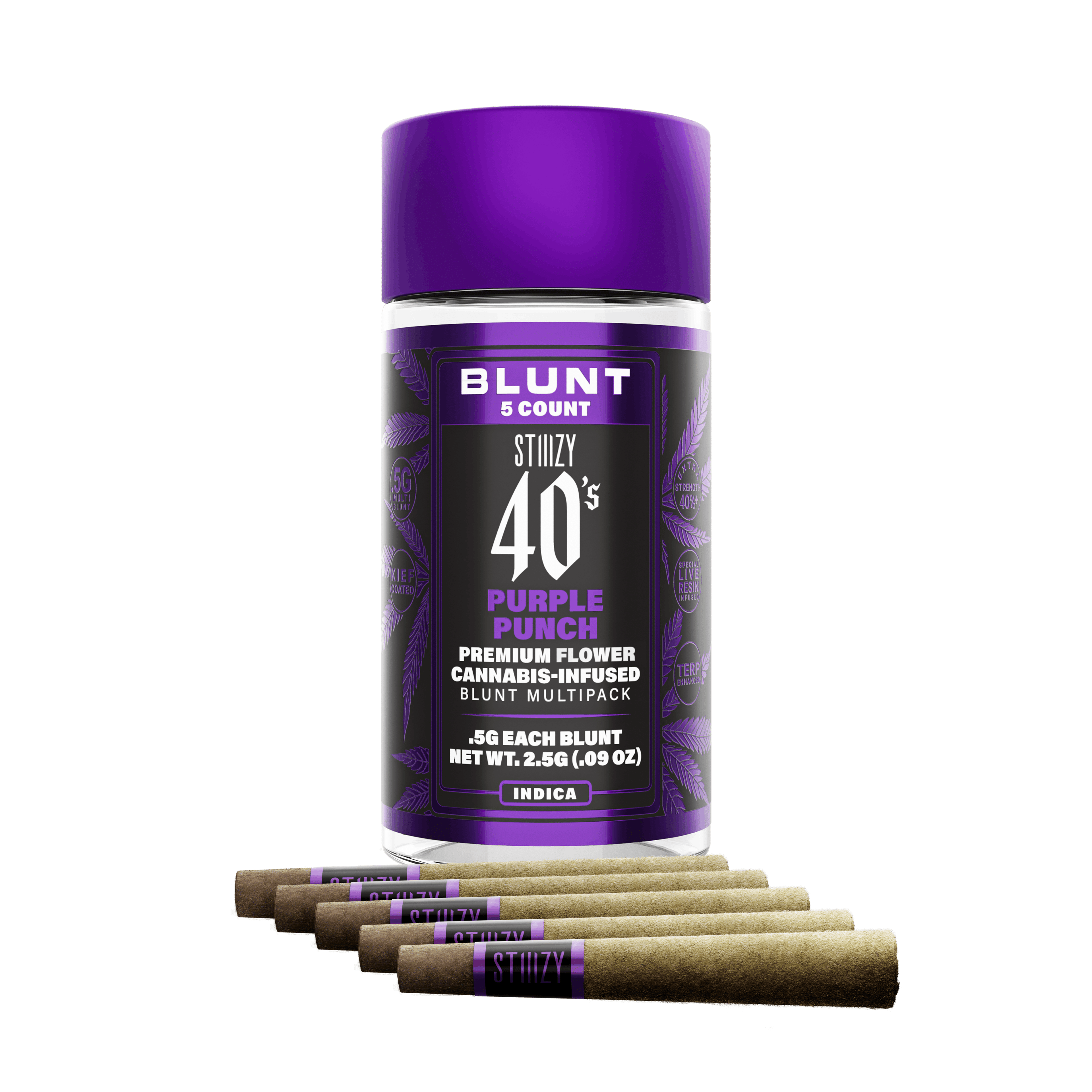 Purple Punch 40's 5pk Mini Blunts - Stiiizy - null - $40 - Pre-Rolls