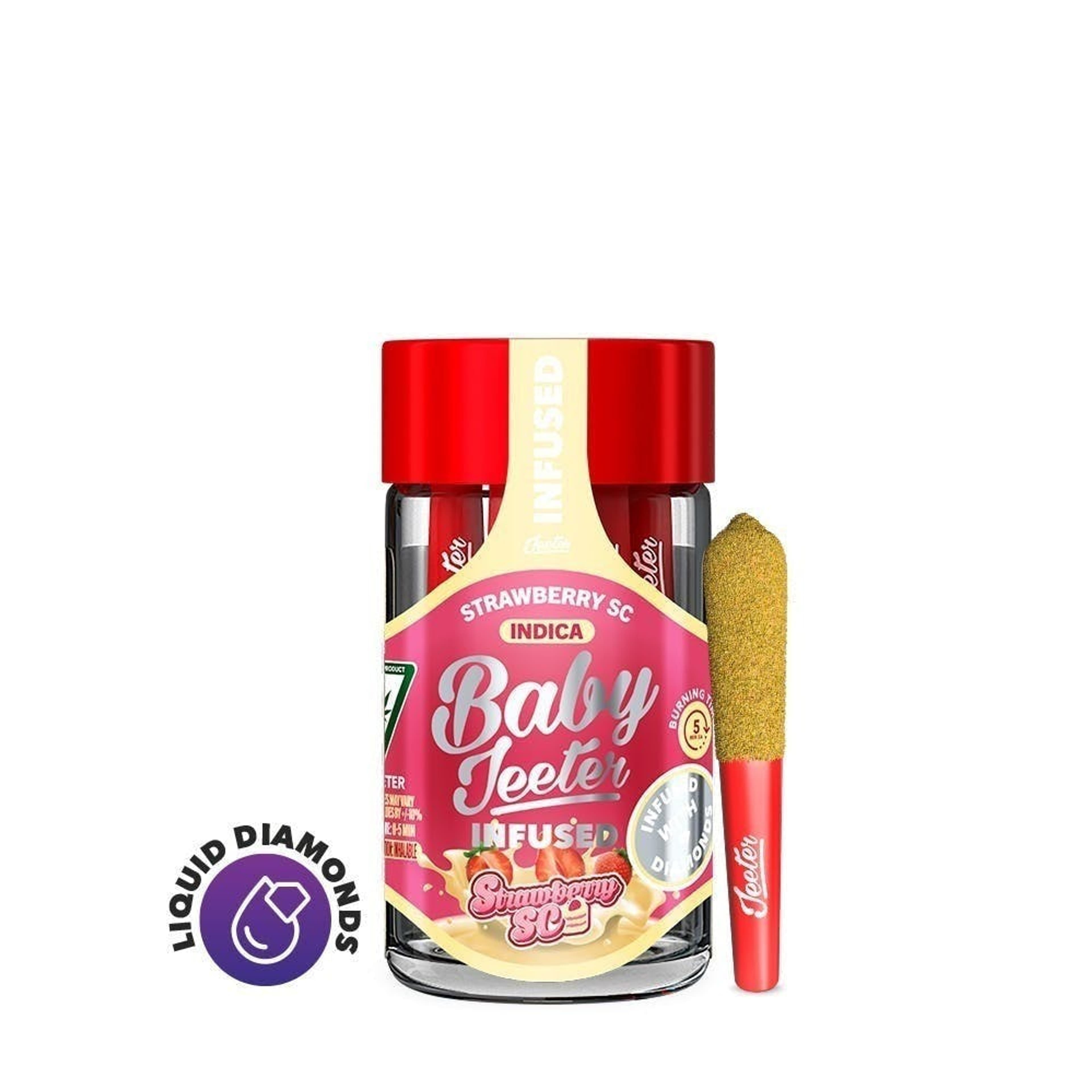 Strawberry Shortcake - Baby Jeeter - Infused Pre-Rolls - Jeeter - 2.5g (5-Pack) - $24.99 - Infused Pre-Rolls