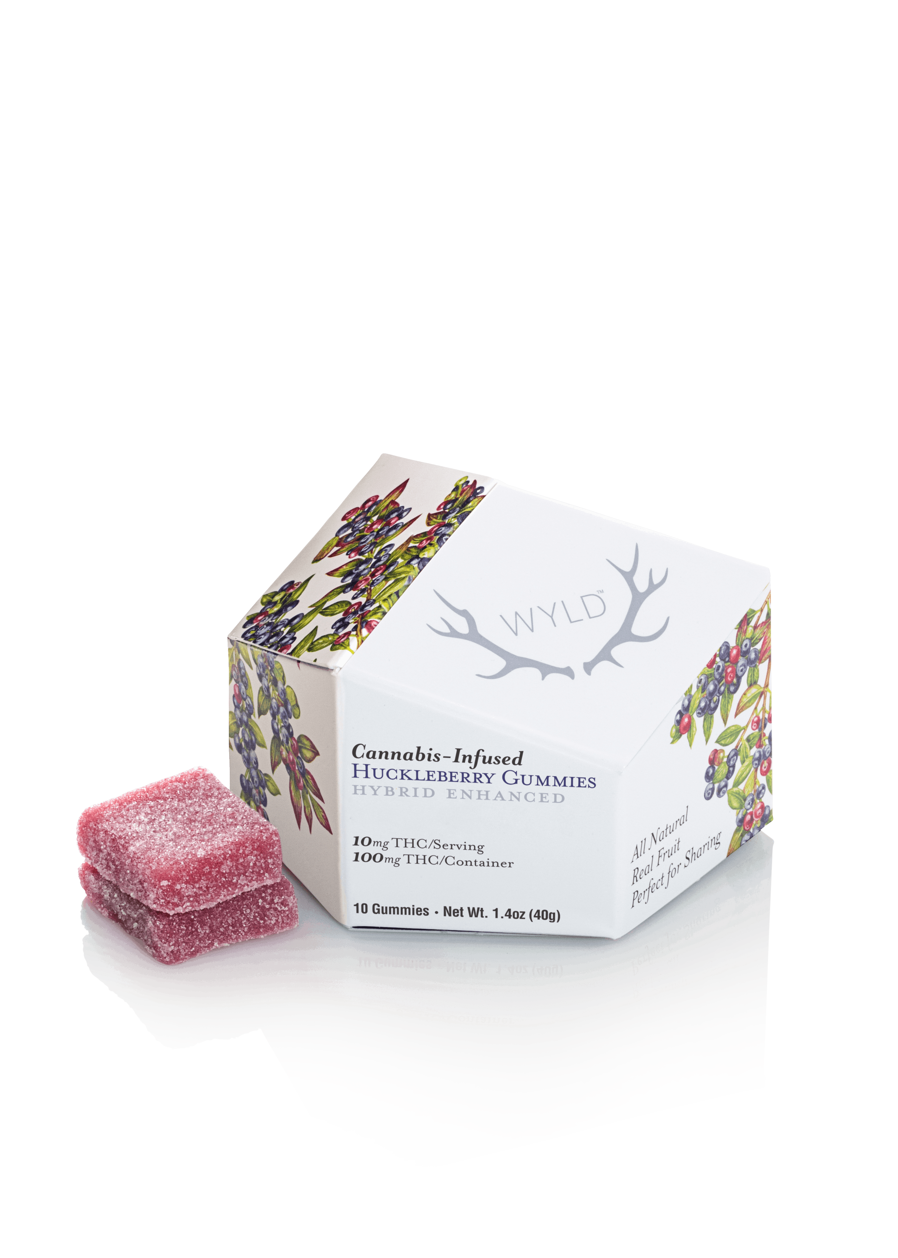 Huckleberry Hybrid Gummies THC 100MG - Wyld -  - $17.05 - Edibles