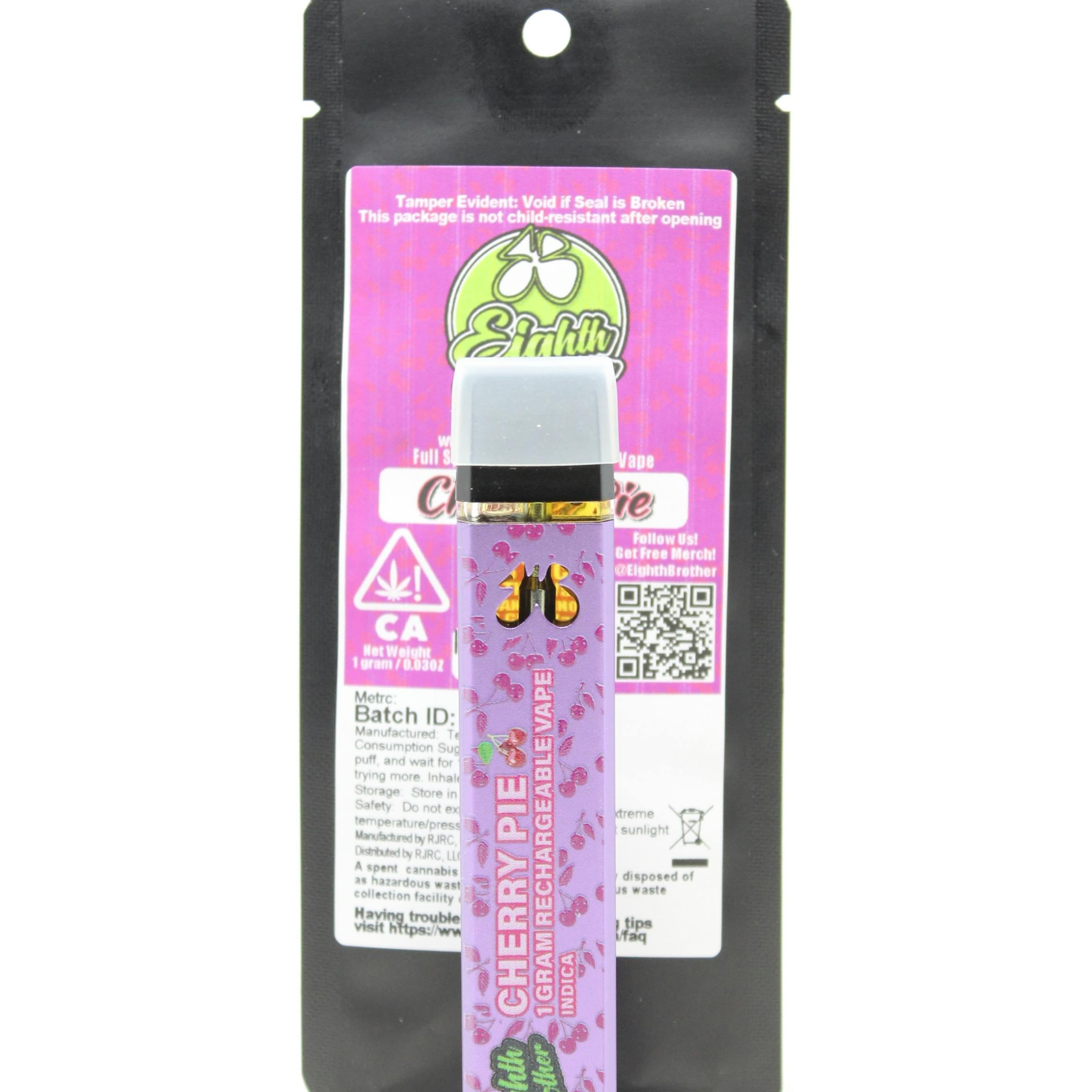 EIGHTH BROTHER - Cherry Pie (I) - 1g Disposable Vape - Eighth Brother - Vape - $22 - Vapes