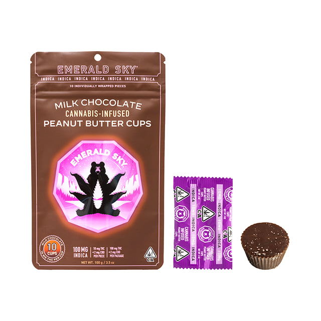Emerald Sky - Peanut Butter Cups - Indica - 10 Pack