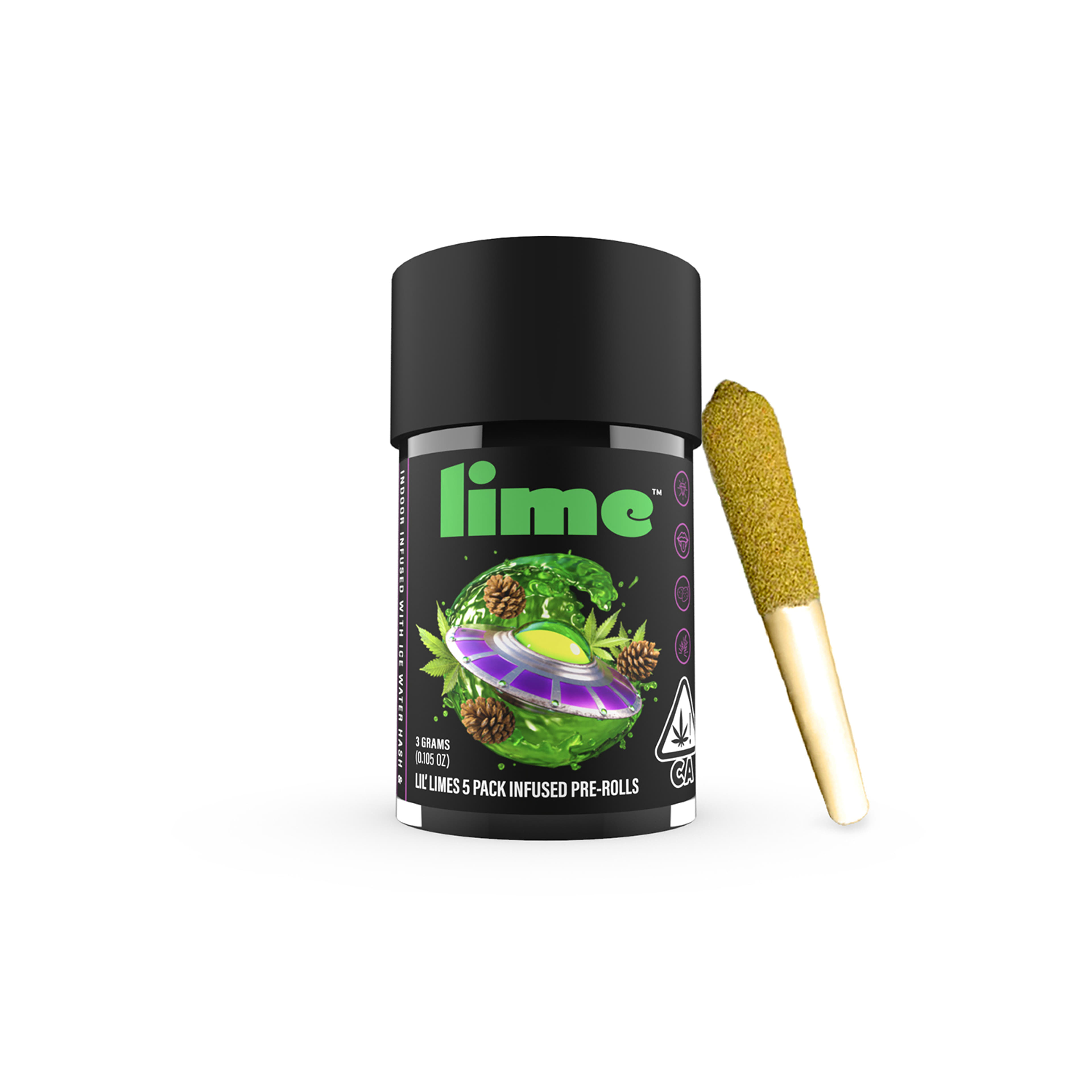 Alien Gas - Lil' Limes 5pk Pre Rolls *B2G1 EVERYDAY* - Lime - Alien Gas (I) - $29 - Pre-Rolls