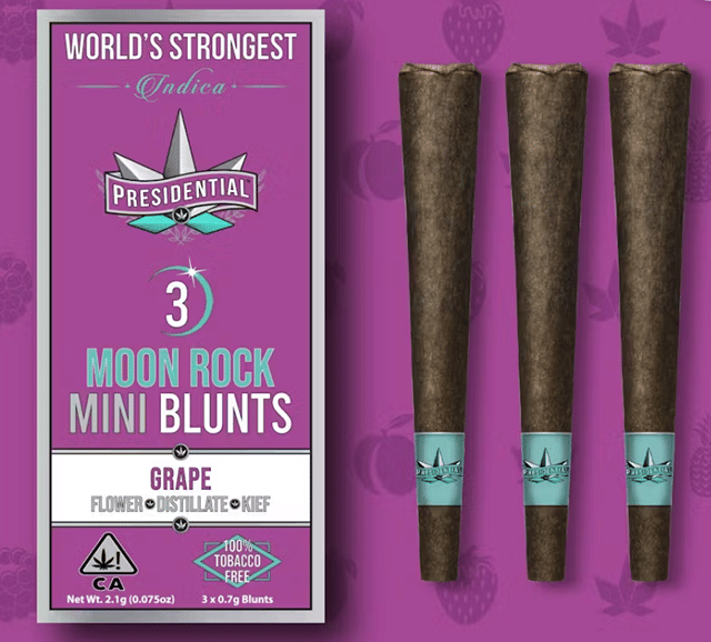 Grape Mini Moonrock Blunt 3Pk