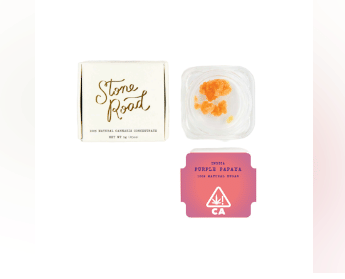 Stone Road - 1g All Natural Cannabis Concentrate Sugar - Purple Papaya