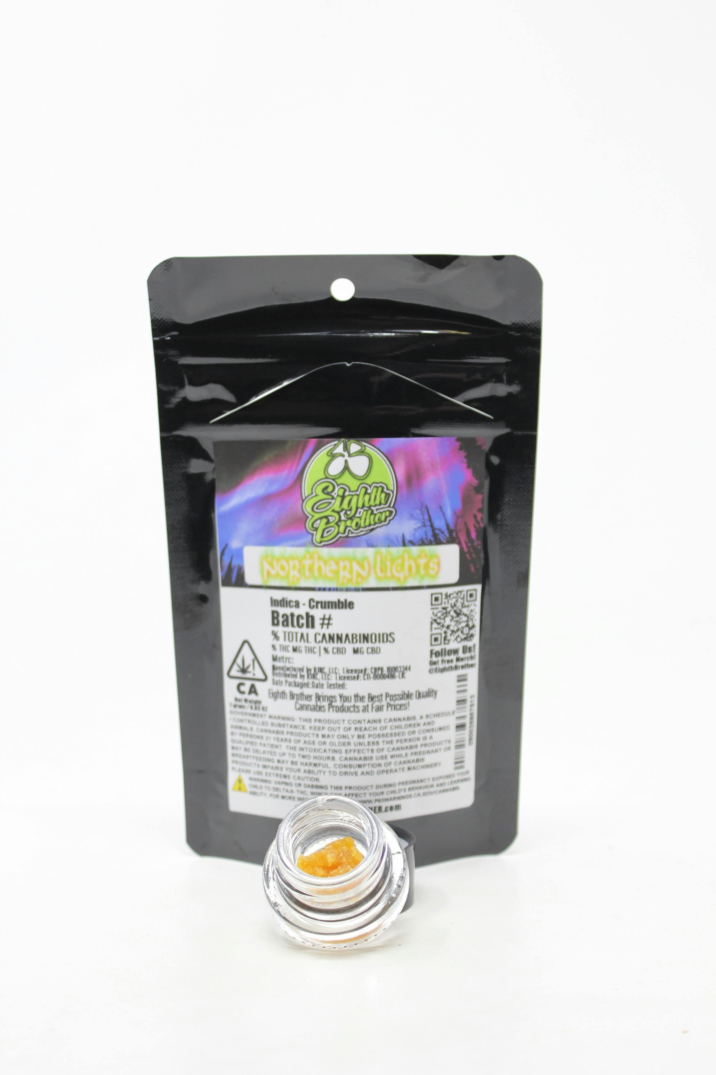 Northern Lights Crumble (1g) - Eighth Brother -  - $20 - Concentrates