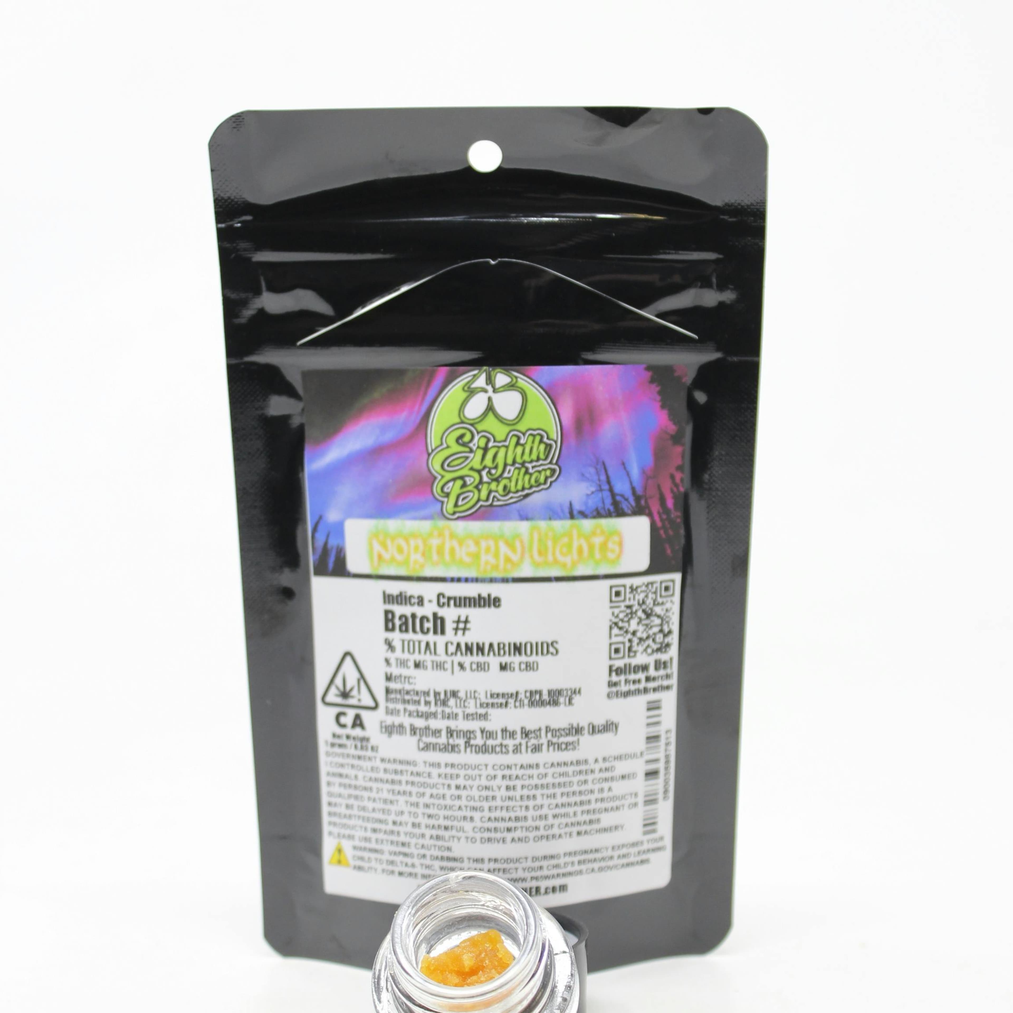 Northern Lights Crumble (1g) - Eighth Brother - - $20 - Concentrates