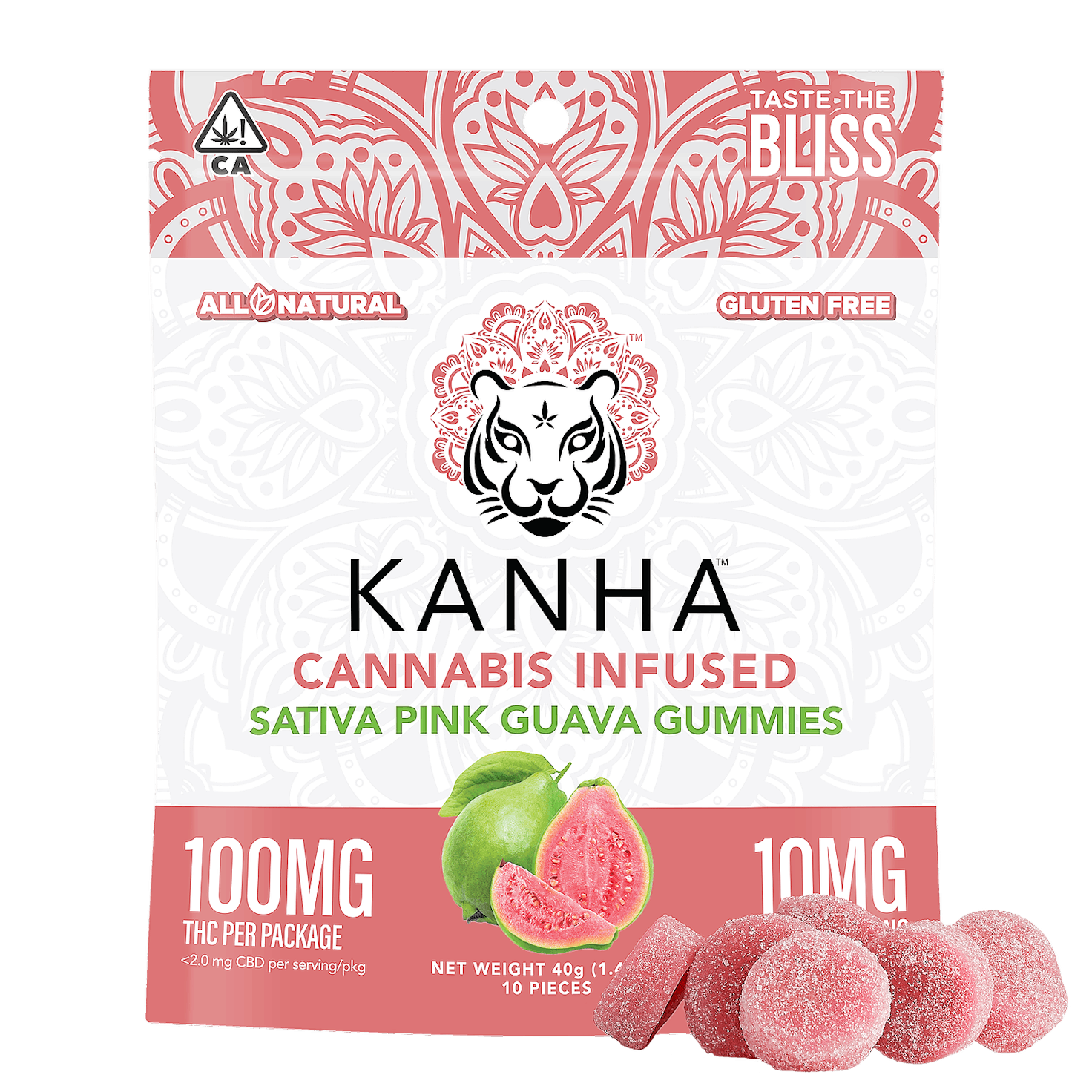 Pink Guava Gummies - Kanha - 10 Gummies - $19.99 - Edibles
