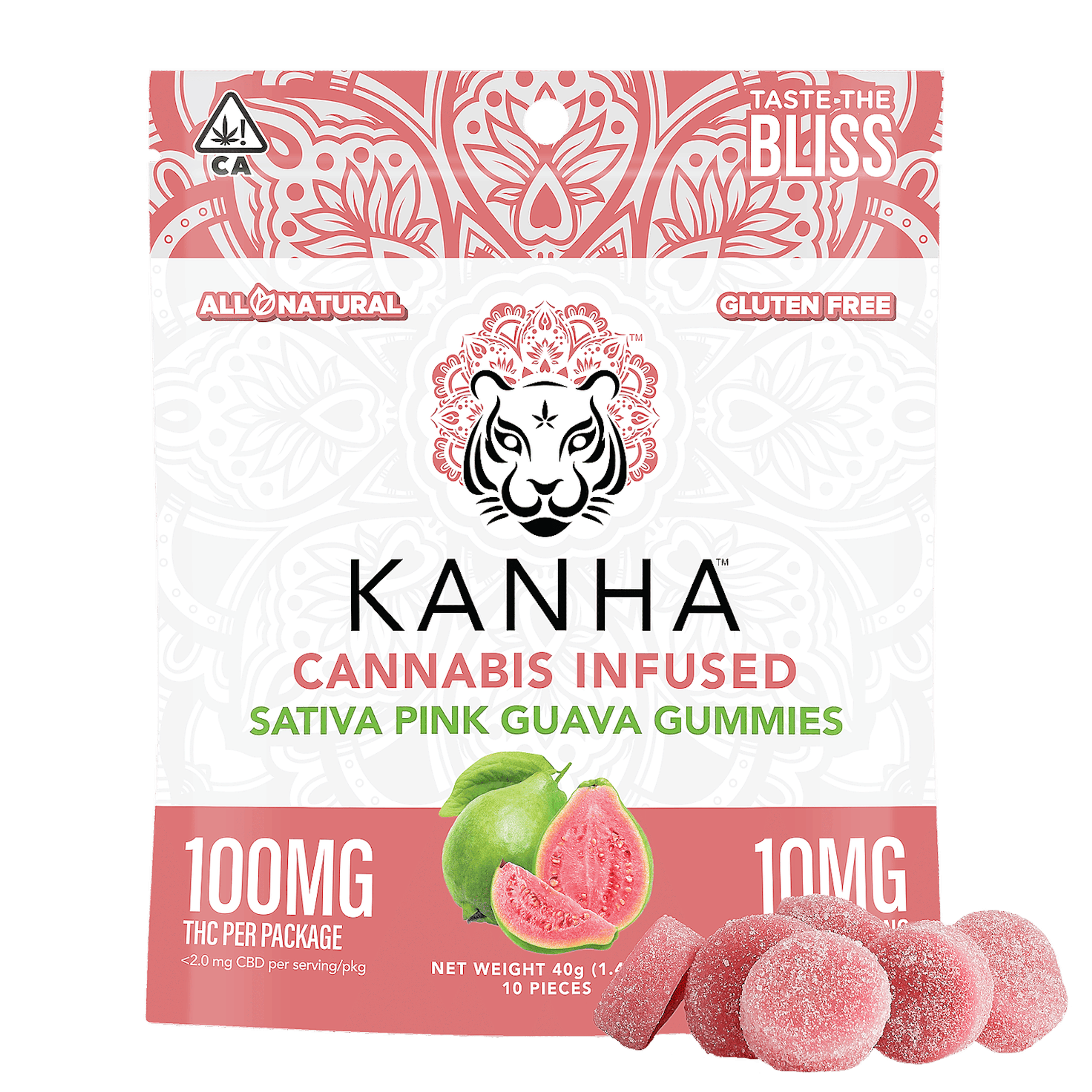 Pink Guava Gummies - Kanha - 10 Gummies - $19.99 - Edibles