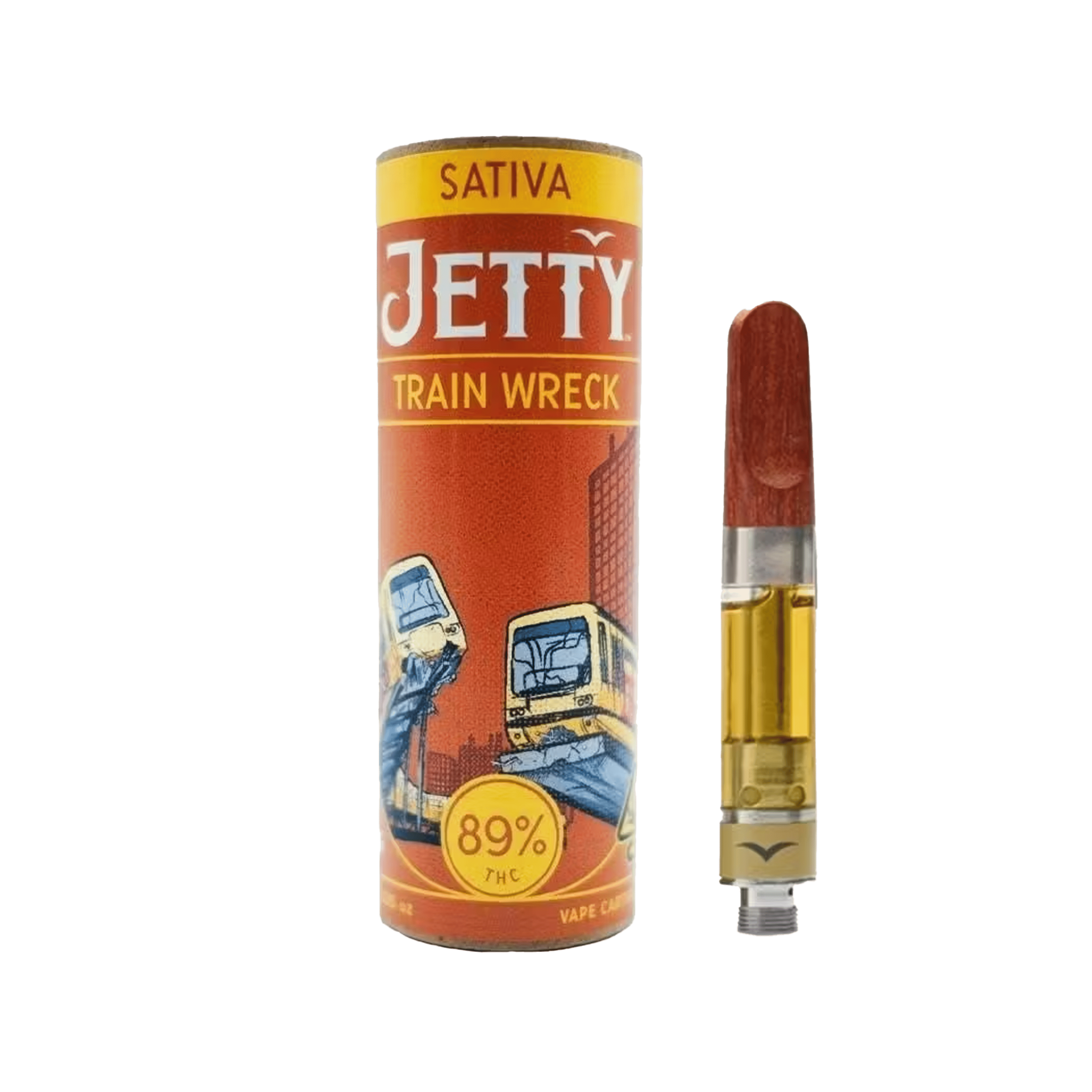 Trainwreck - Cart - Jetty Extracts - One Gram - $39.99 - Vape Cartridges (Universal 510 Battery Required)