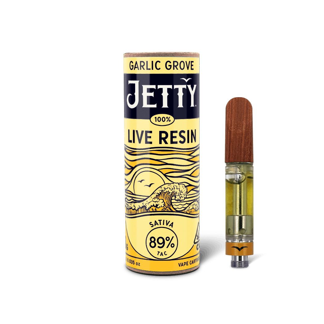 Garlic Grove 1g Live Resin Cart - Jetty Extracts -  - $35 - Vape Cart
