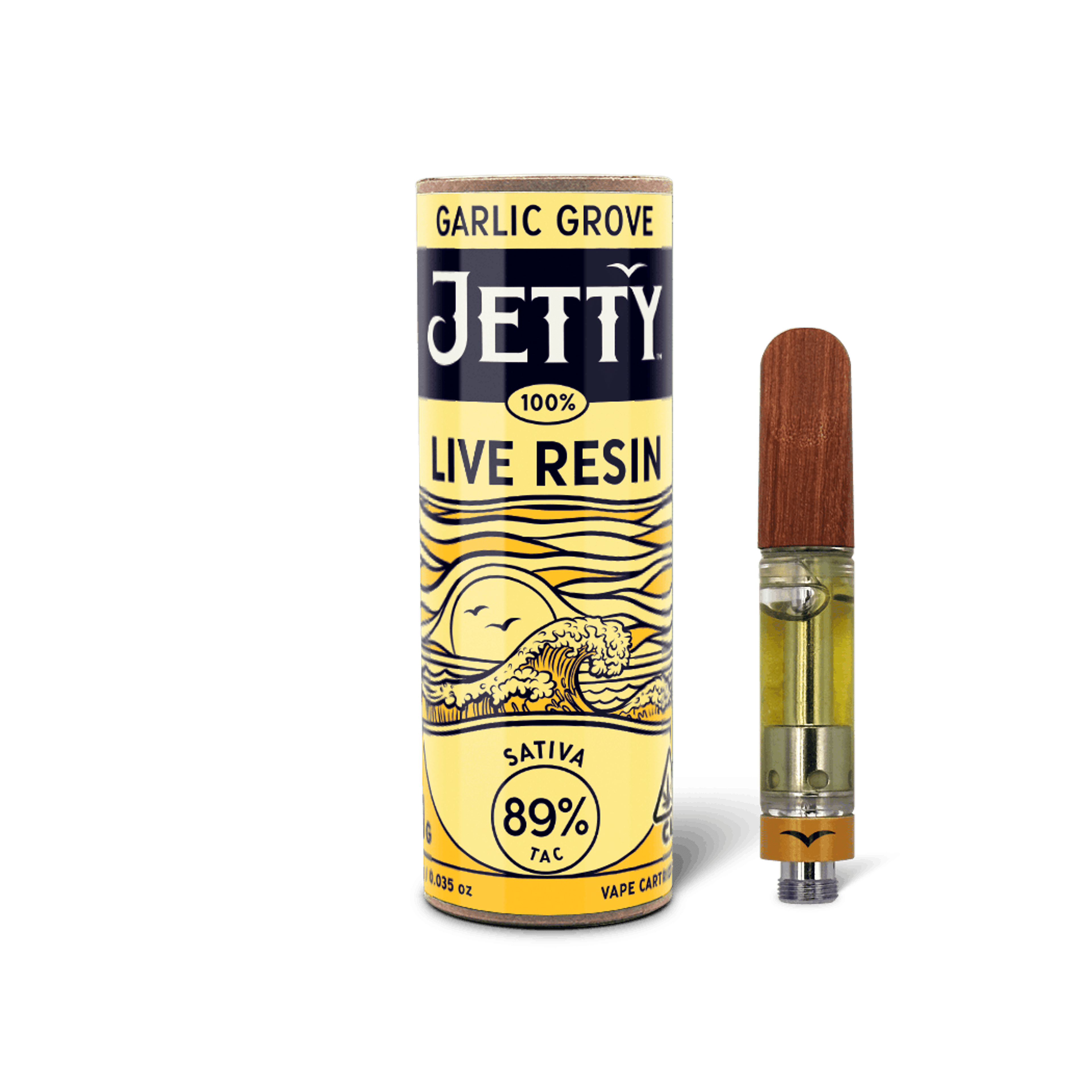 Garlic Grove 1g Live Resin Cart - Jetty Extracts - - $35 - Vape Cart