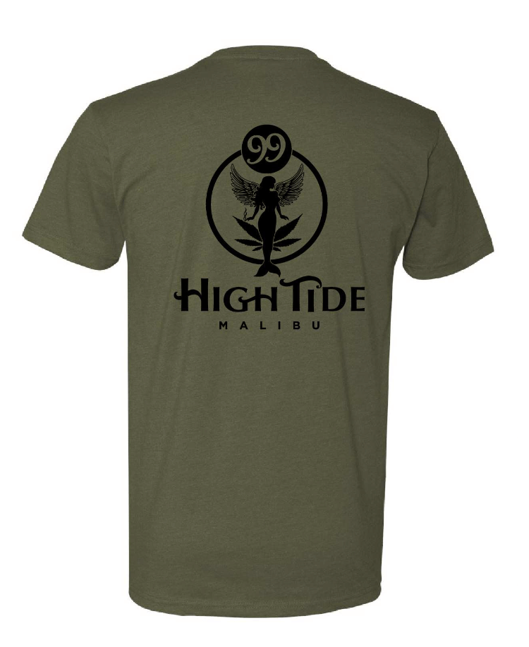 High Tide T-shirt - Military Green - 99 High Tide - XS - $27.99 - Maliboutique