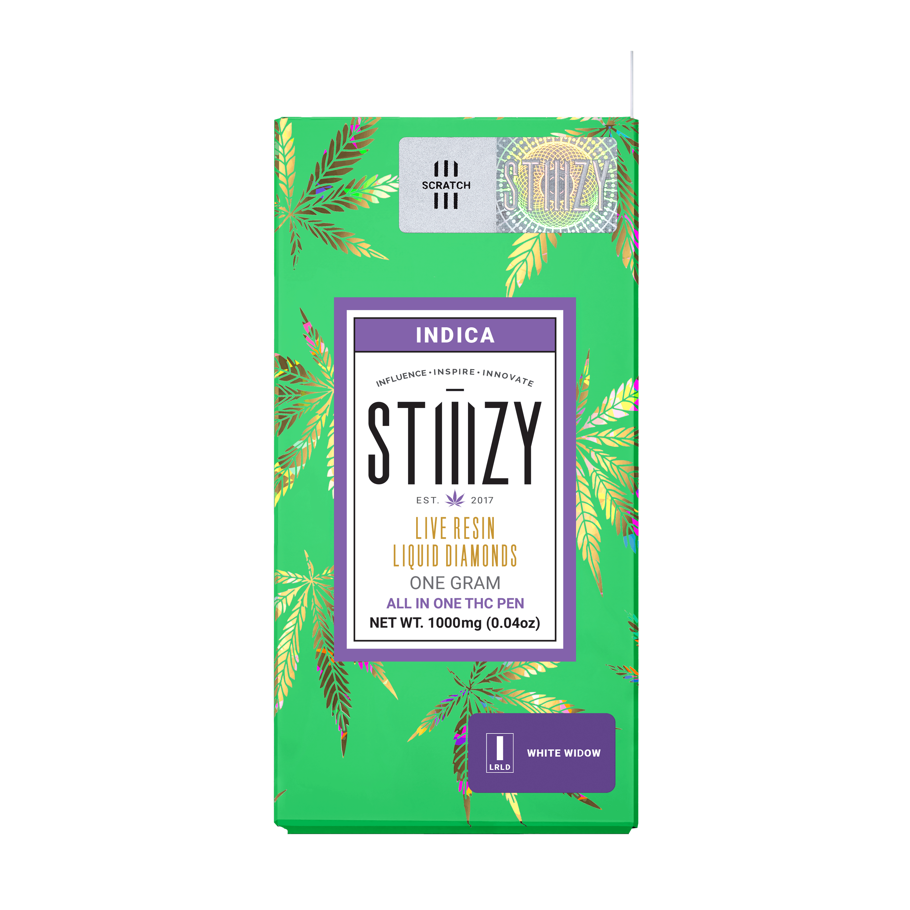 White Widow - Liquid Diamonds - All-In-One - STIIIZY - One Gram - $27.99 - Disposable Vape (All-In-One, Battery Built-In)