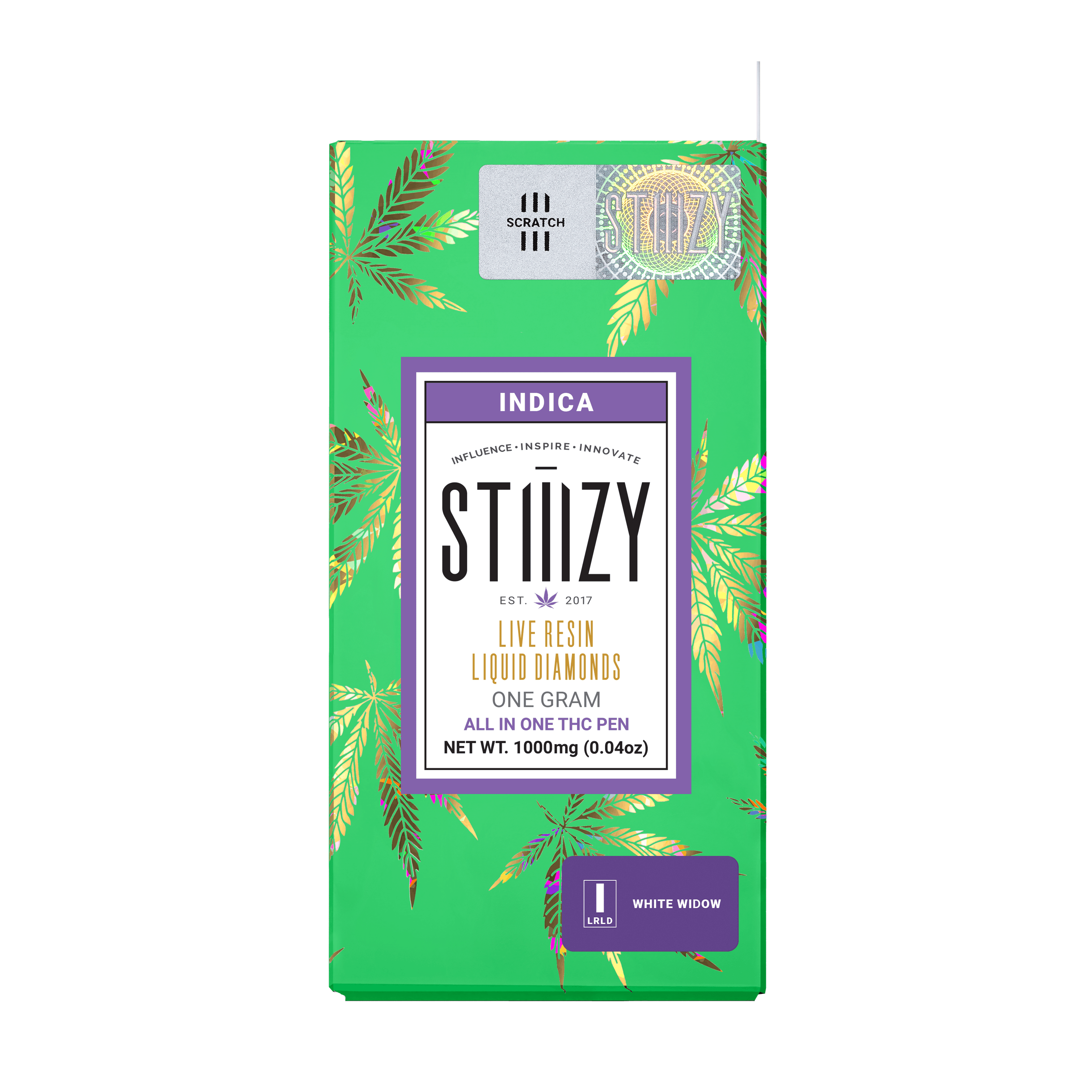 White Widow - Liquid Diamonds - All-In-One - STIIIZY - One Gram - $27.99 - Disposable Vape (All-In-One, Battery Built-In)