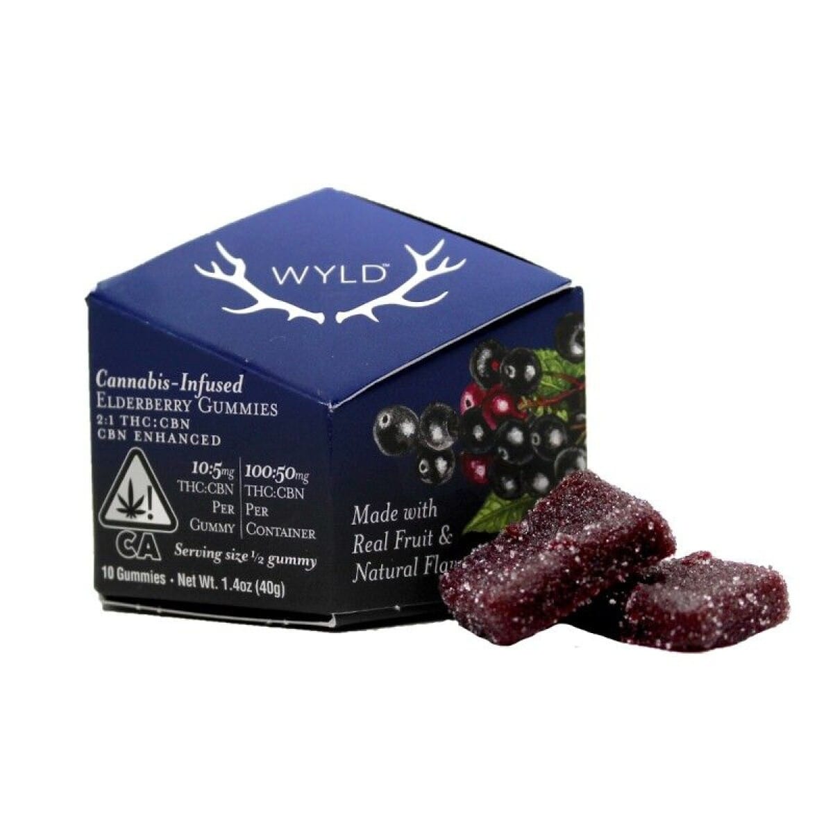 Elderberry CBN:THC 100mg - Wyld -  - $19.35 - Edibles