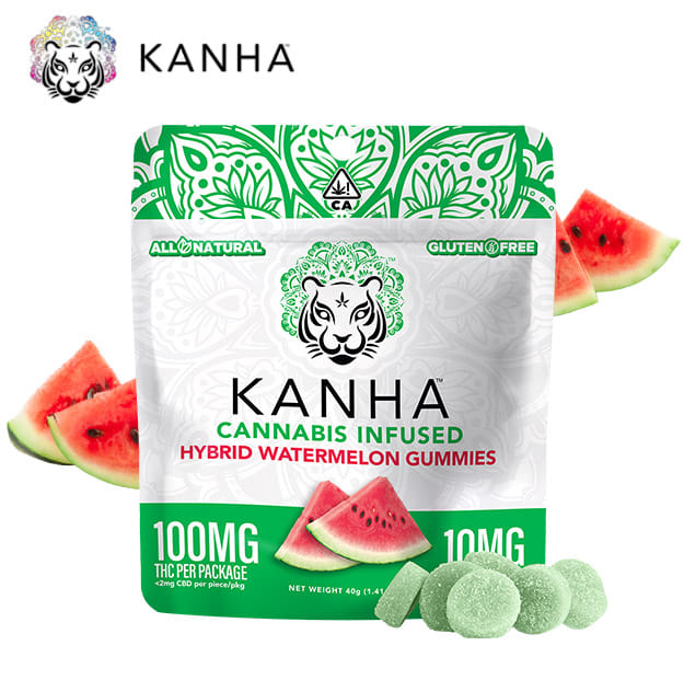 KANHA - Watermelon Gummies - 100mg - Kanha -  - $12.99 - Edibles