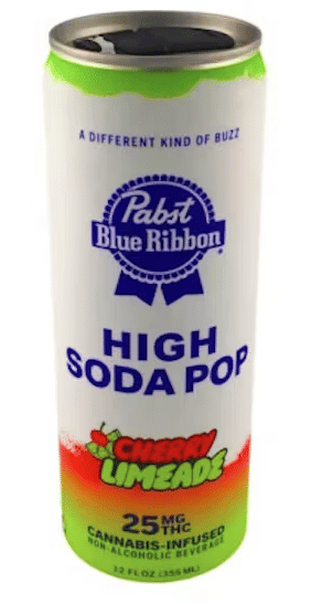 Cherry Limeade 12oz High Soda 25mg - Pabst Blue Ribbon -  - $4.55 - Beverage
