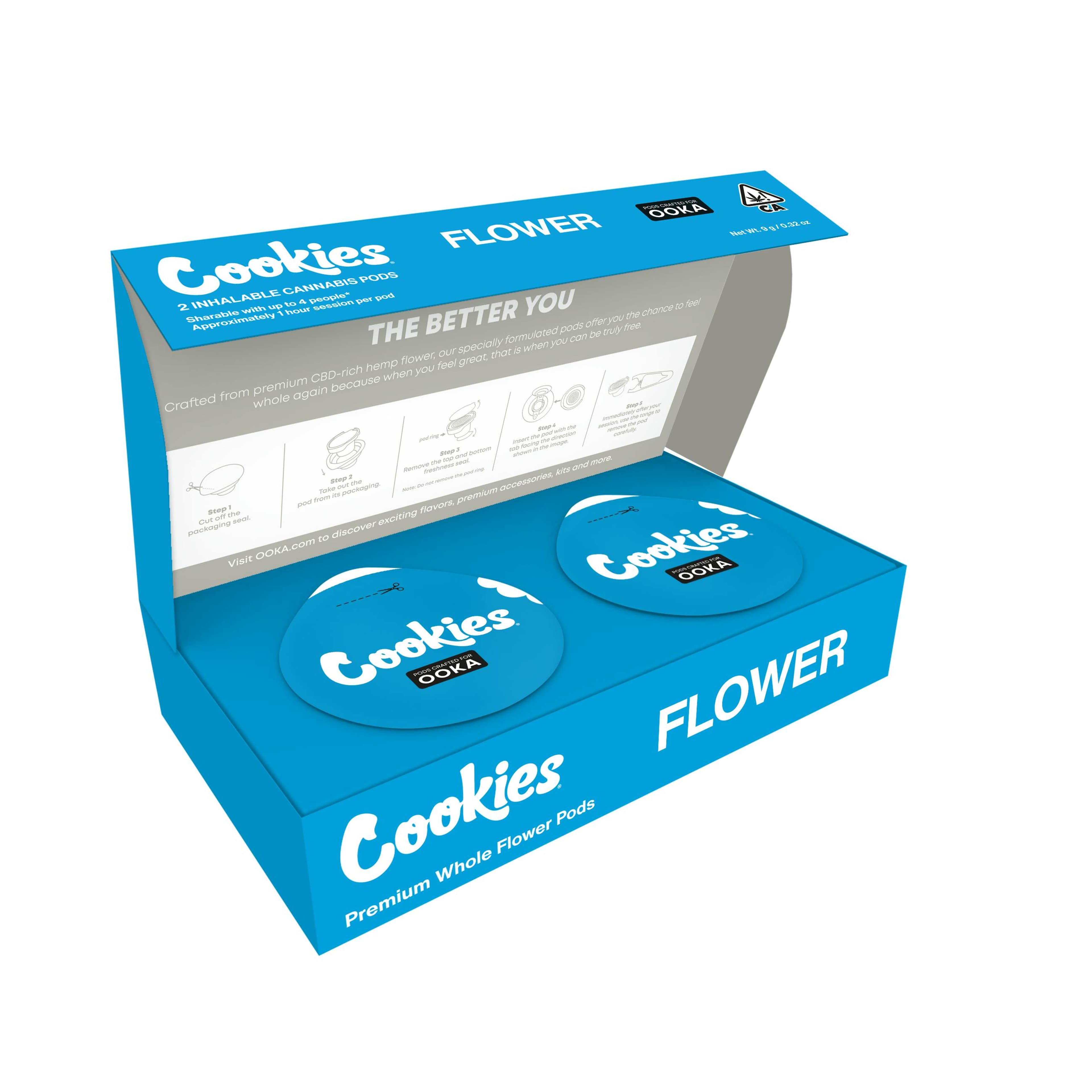 London Pound Cake x Cookies Flower 2pk Pods 9g - Ooka - - $56.25 - Flowers