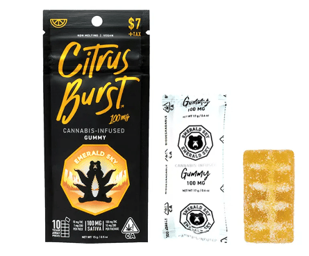 Citrus Burst Sativa 100mg - Emerald Sky -  - $7 - Edible