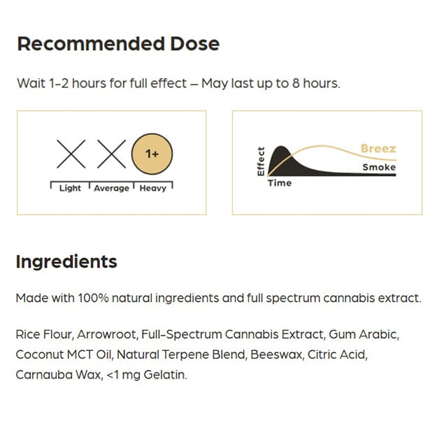 Breez - Nighttime Tablets - 250mg THC / 250mg CBN / 500mg CBD - Breez -  - $54.99 - Edibles