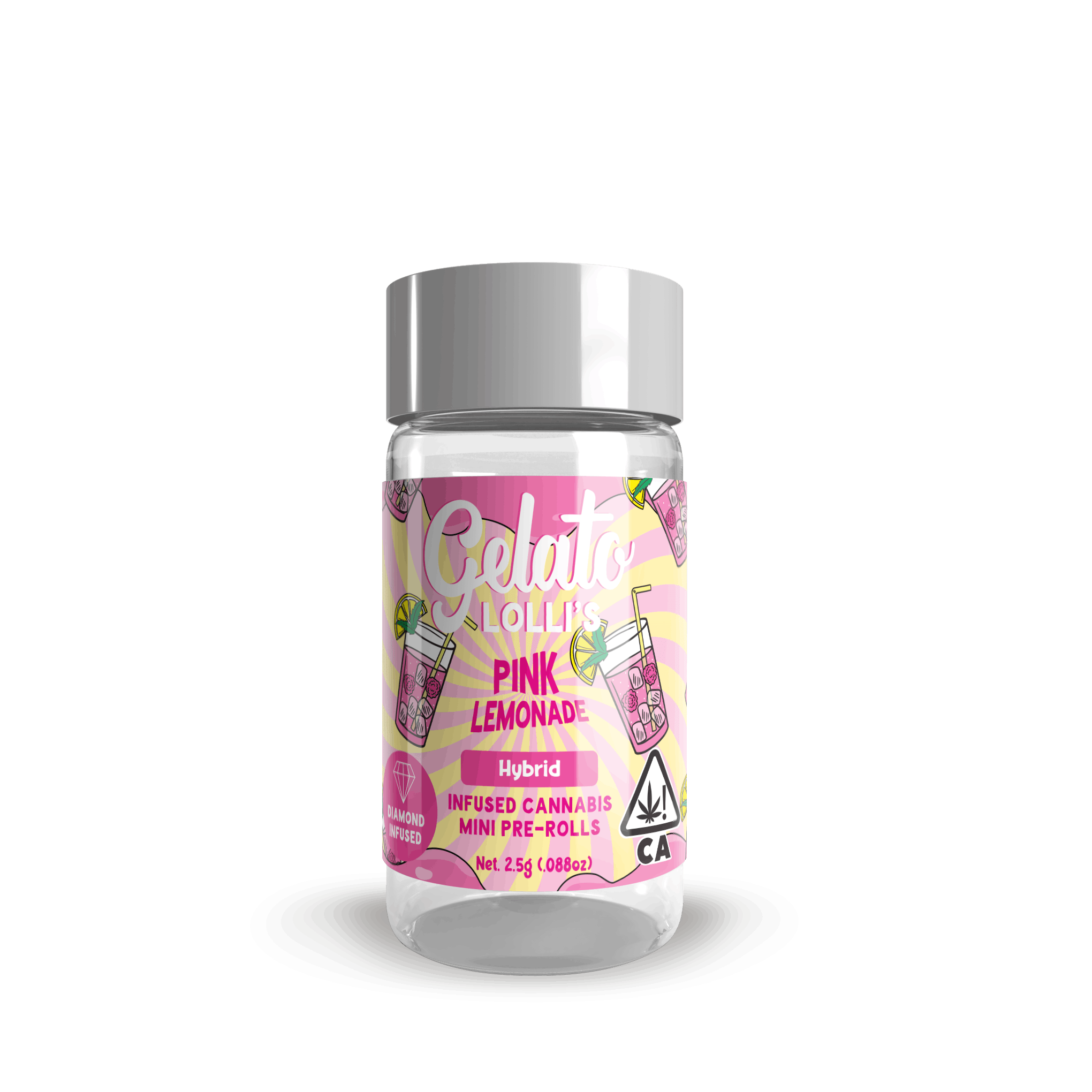 Pink Lemonade .6G Lolli 5-Pack (3g) - Gelato -  - $35 - Infused Pre-Rolls