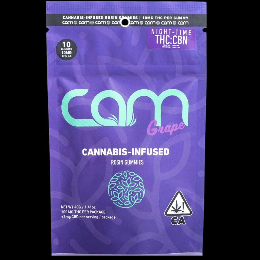 CAM: Grape 100mg THC/CBN Rosin Gummies