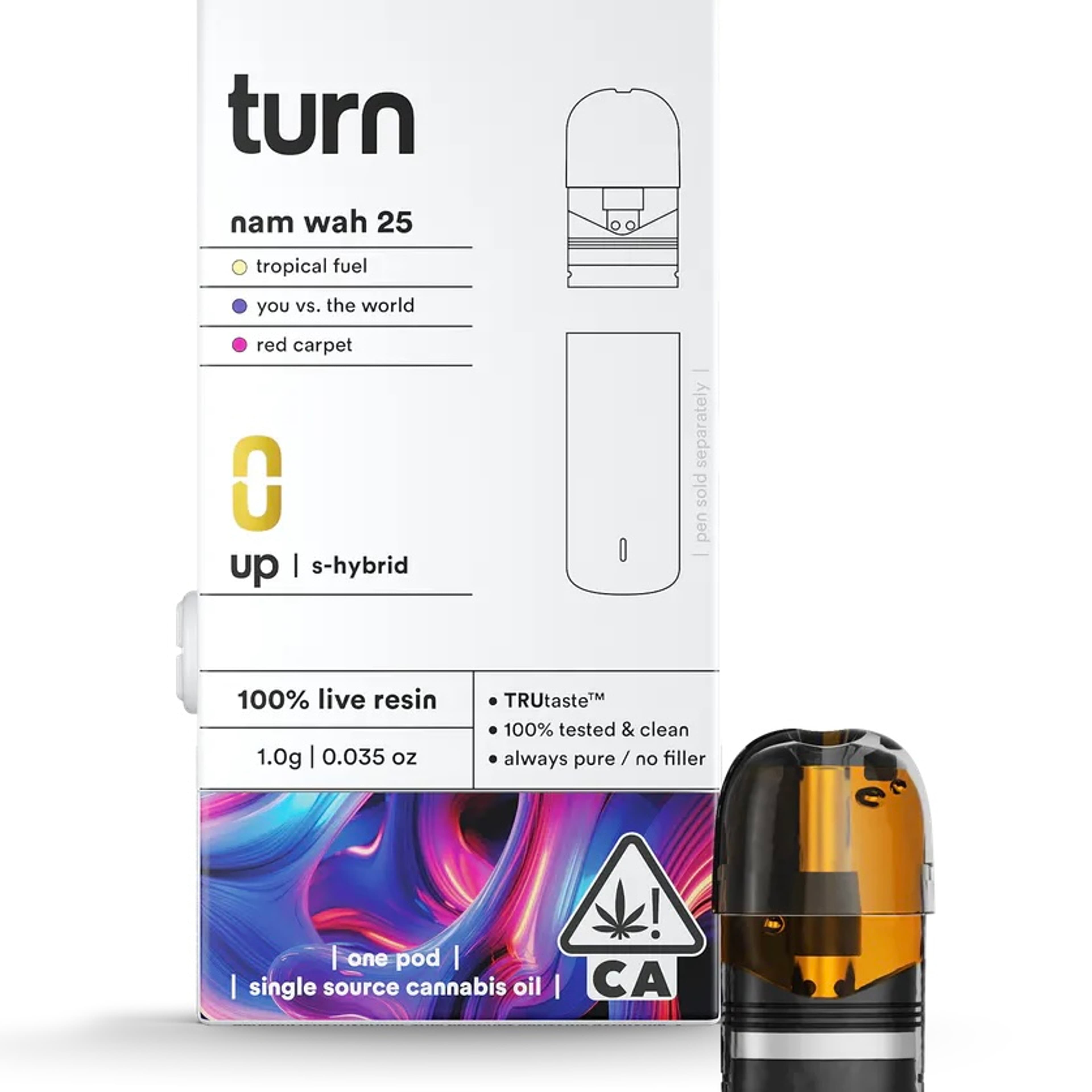 Nam Wah (S) Live Resin Pod 1g - Turn - Nam Wah (SH) - $34.60 - Cartridges