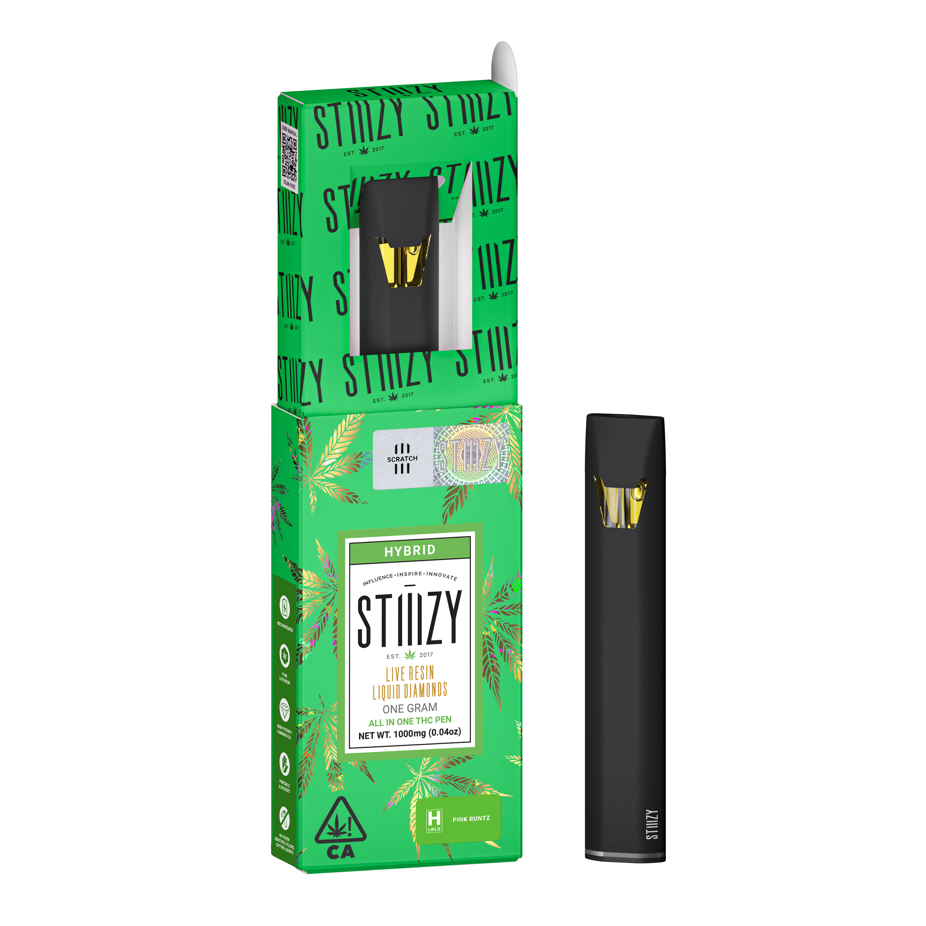 STIIIZY - AIO Pink Runtz Liquid Diamond Disposable 1g - Stiiizy - STIIIZY - AIO Pink Runtz Liquid Diamond Disposable 1g - $40 - Disposable